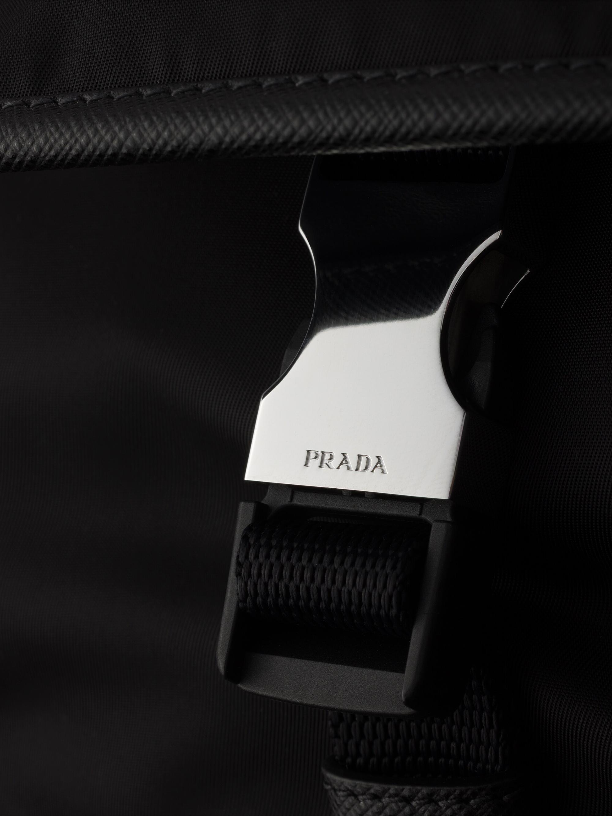 Prada Men's Re-Nylon and Saffiano Leather Shoulder Bag - Black | Thumbnail 7