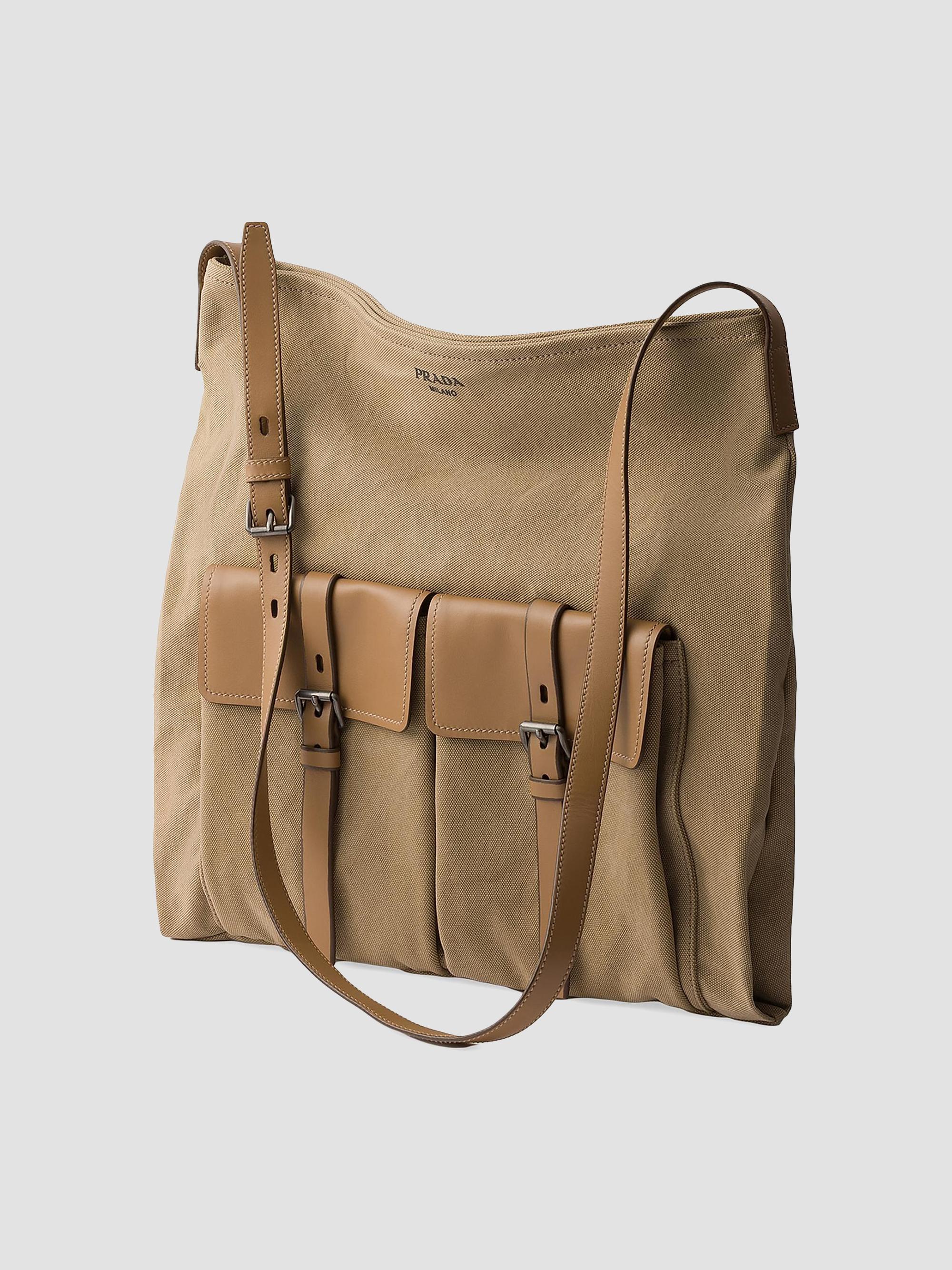 レ*ュ様 PRADA 90s Canvas Lether Shoulderbag Prada Route Canvas and Leather Shoulder Bag | Saks Fifth Avenue