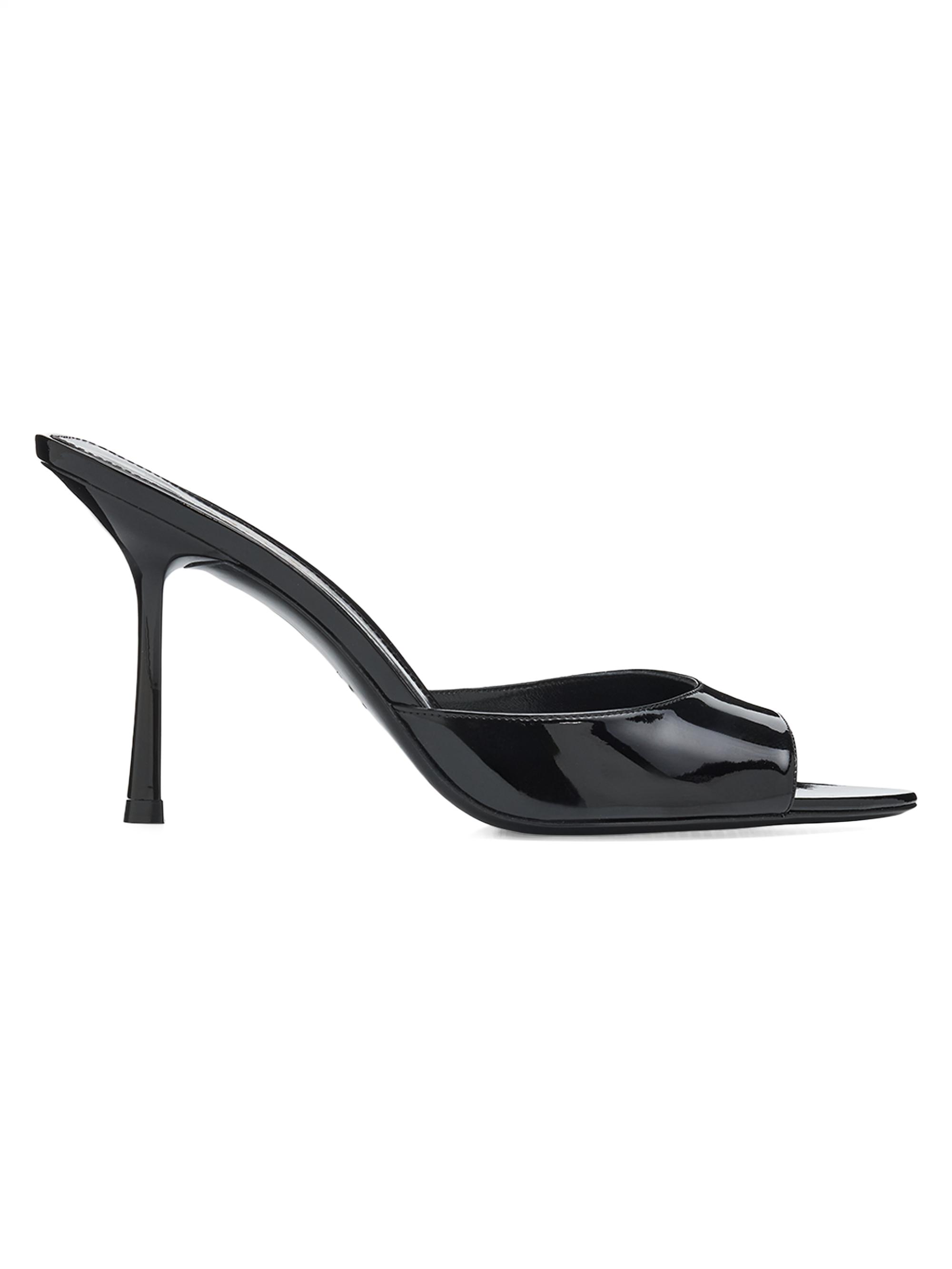 Stuart Weitzman Women's Lexington 85MM Patent Leather Mules - Black