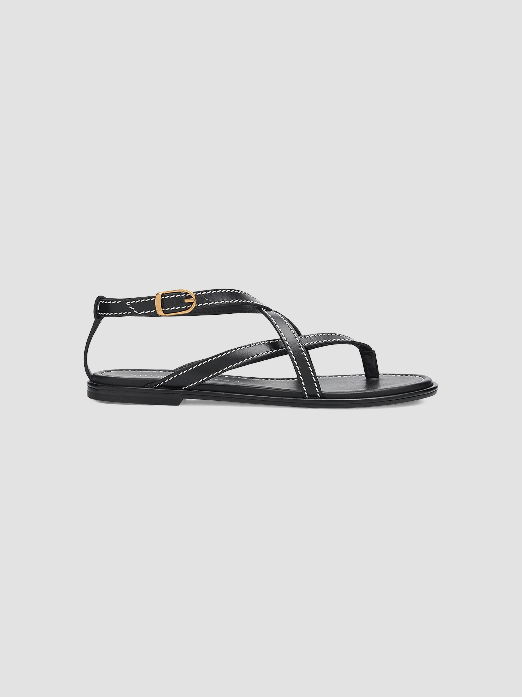 Stuart Weitzman Park Leather Sandals | Saks Fifth Avenue