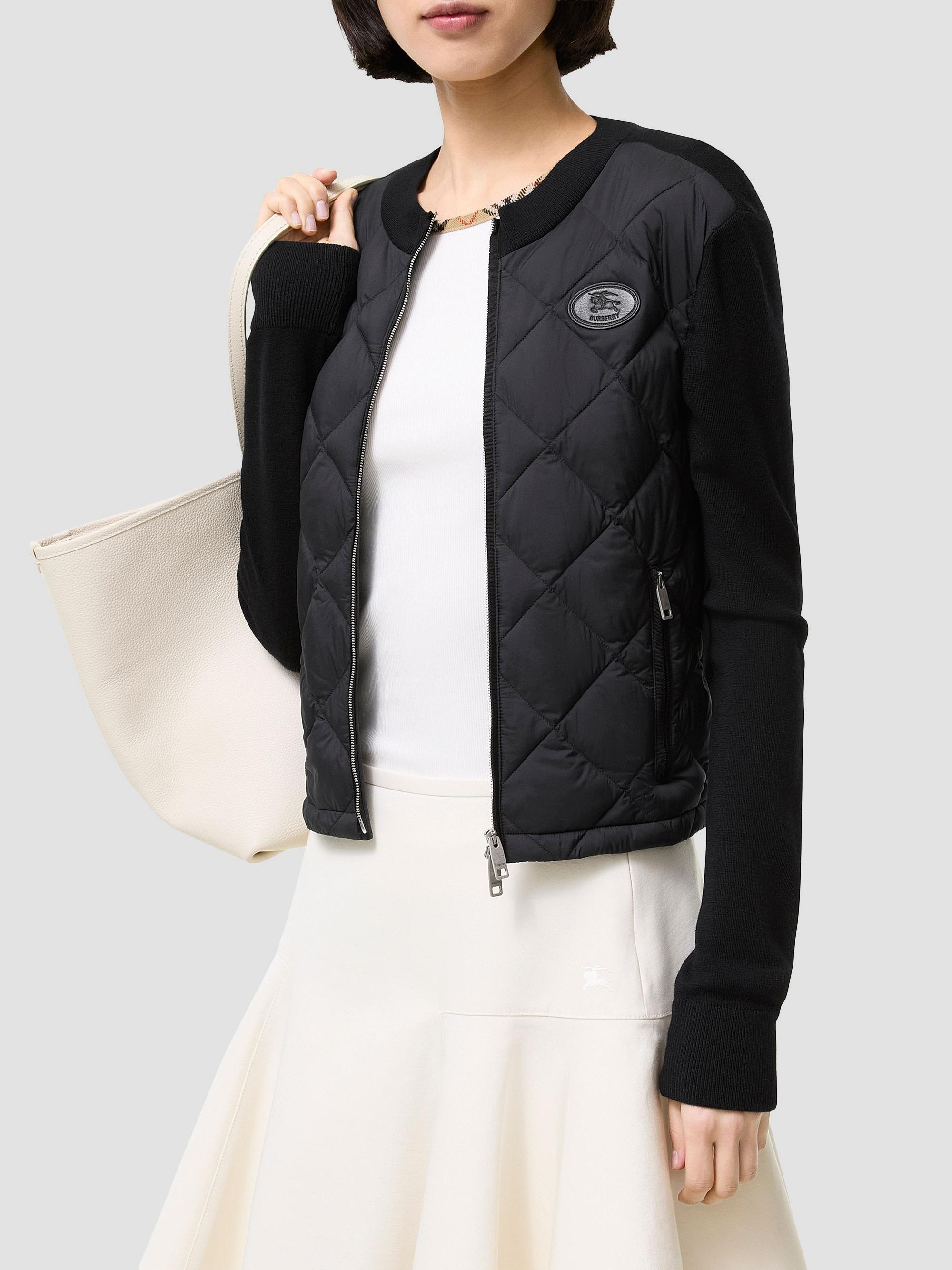 Burberry Quilted Nylon & Wool Knit Jacket | Saks Fifth Avenue