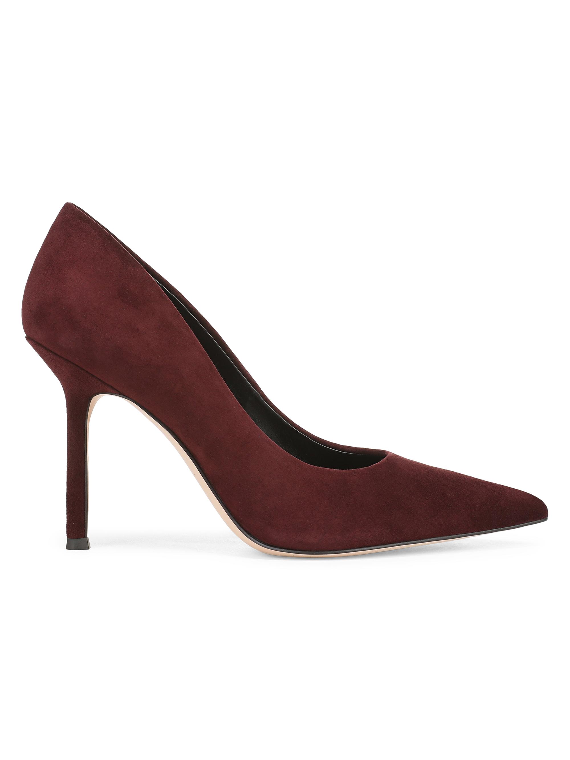 Favorite Daughter Women's Riley Suede 95MM Stiletto Pumps - Bordeaux | Thumbnail 5