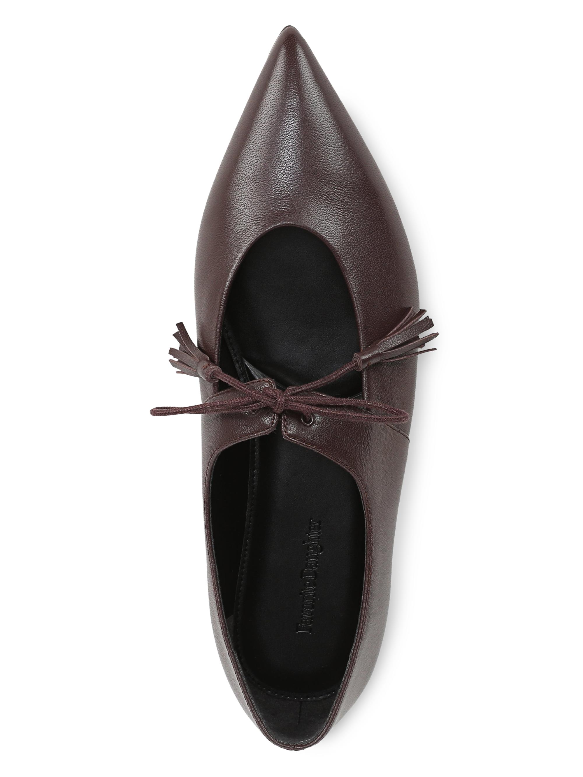 Favorite Daughter Women's Lily Leather Ballet Flats - Bordeaux | Thumbnail 4