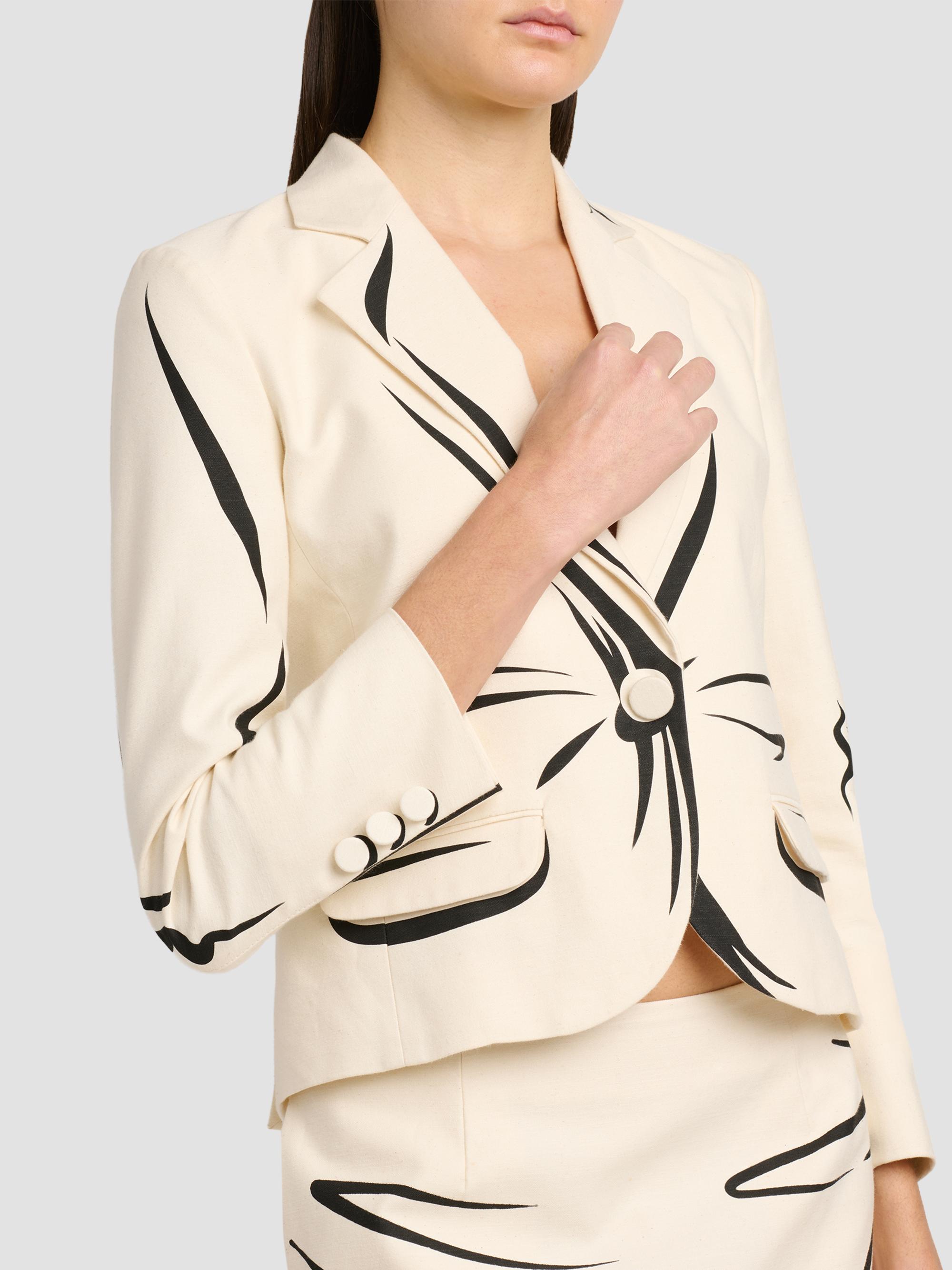 Moschino Trompe-L'oeil Tailored Cotton Jacket | Saks Fifth Avenue