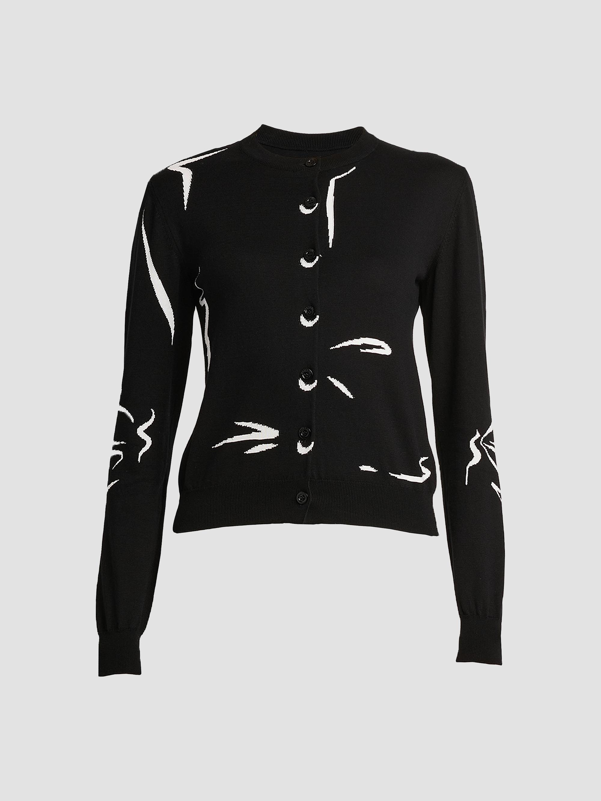 Moschino Women's Patterned Knit Cardigan - Multi | Thumbnail 6