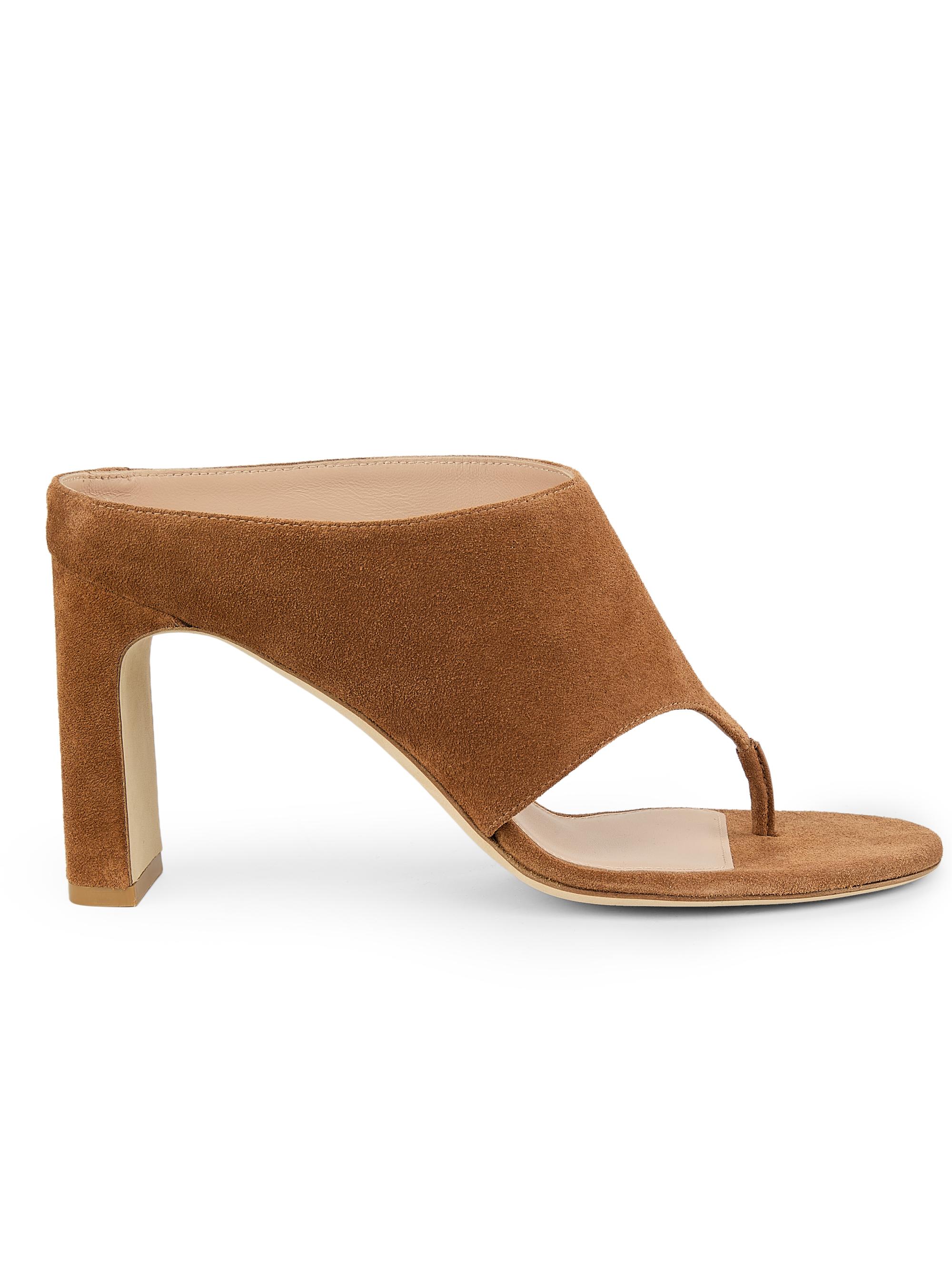 Stuart Weitzman Women's Babette 85MM Suede Sandals - Doe