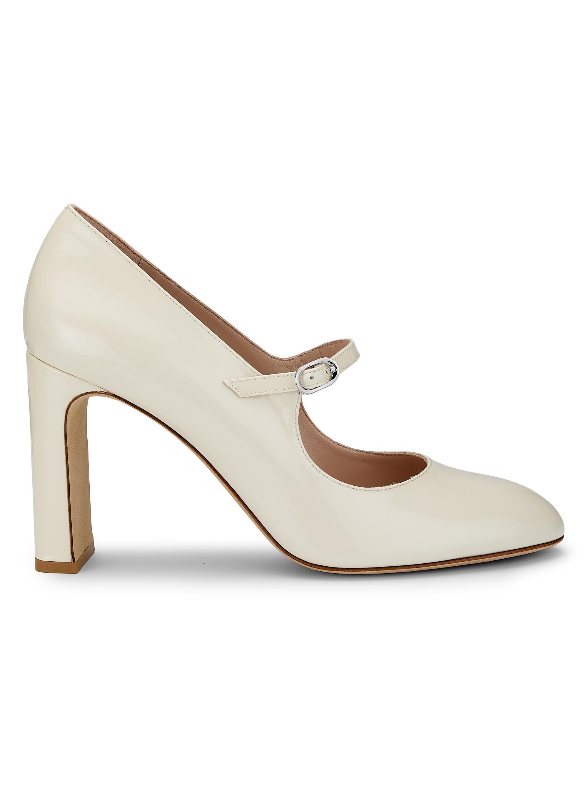 Stuart Weitzman Women's Babette 85MM Patent Leather Mary Janes - Linen