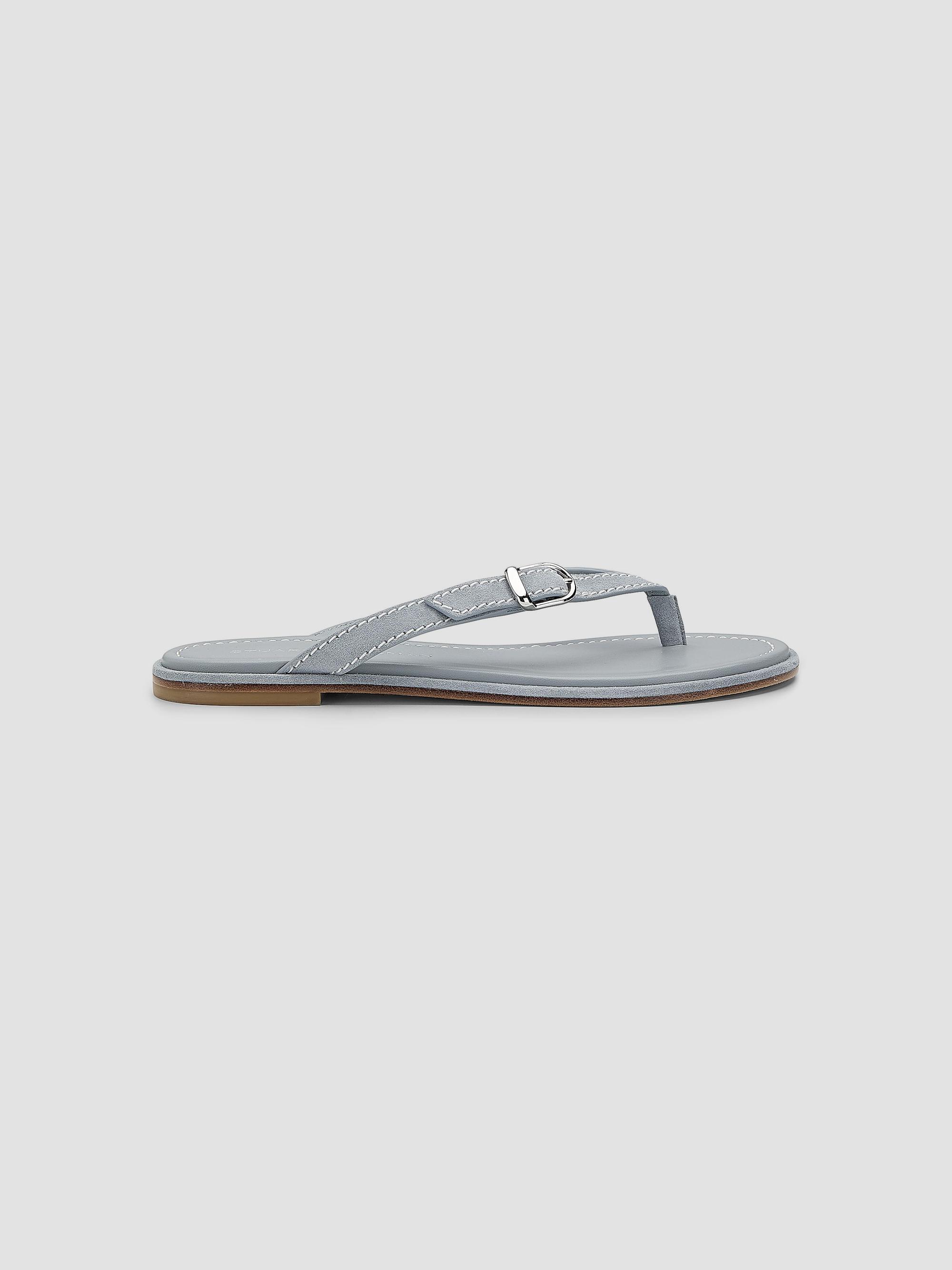 Stuart Weitzman Women's Park Suede Thong Sandals - Breezy Blue | Thumbnail 7