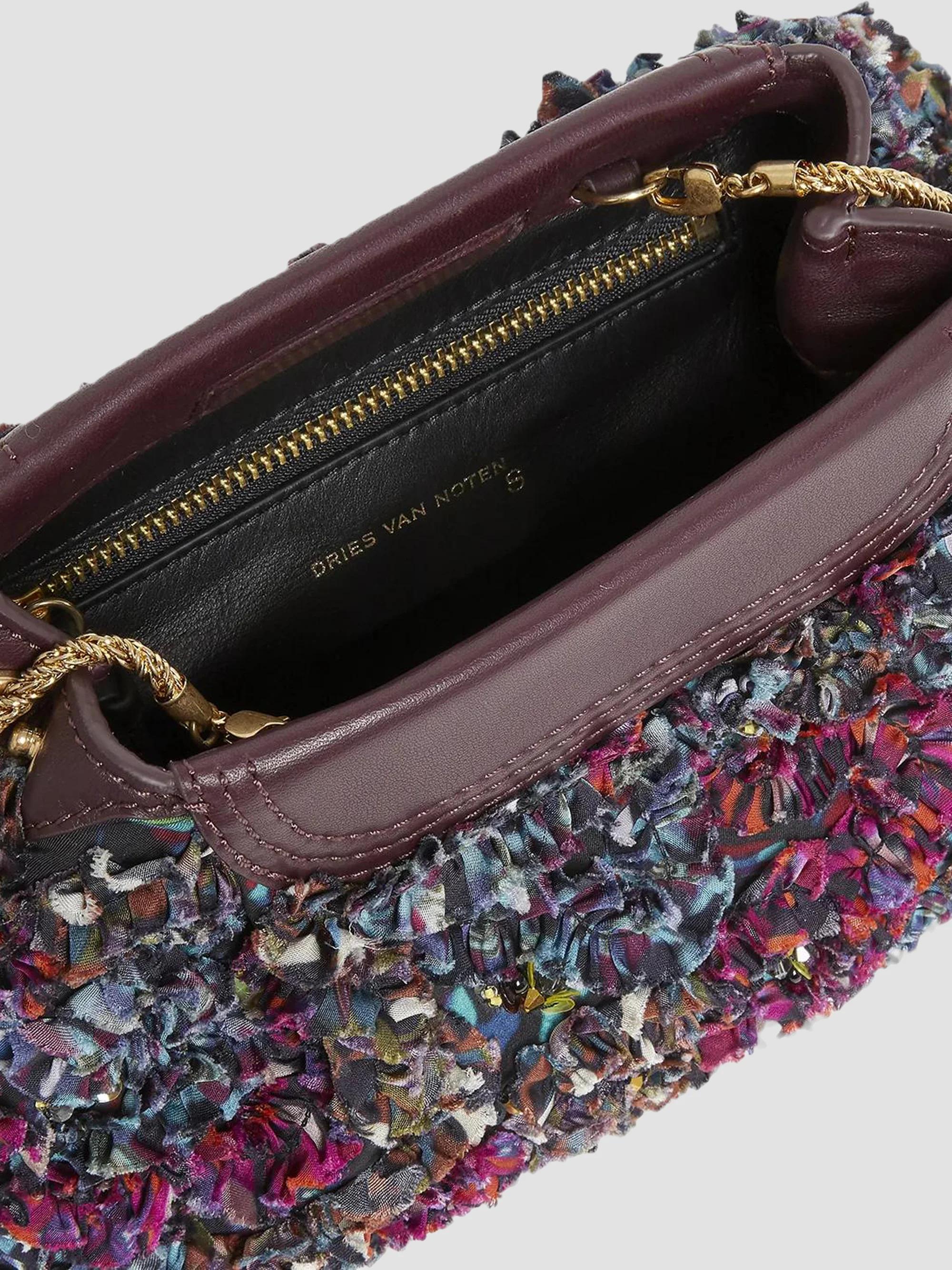 Dries Van Noten 【美品】クラッチバッグ Dries Van Noten Embroidered Chain-Strap Clutch | Saks Fifth Avenue
