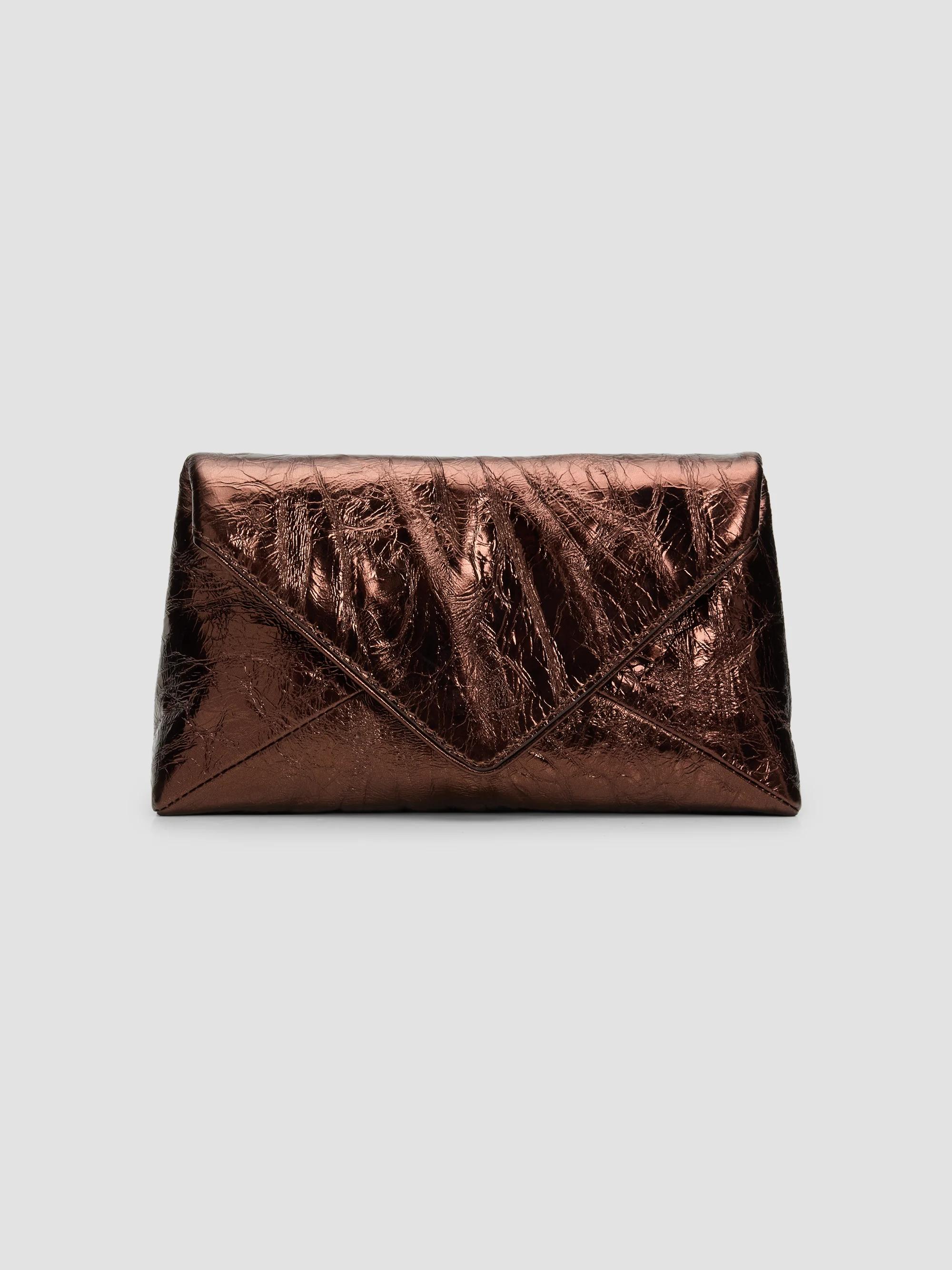 Dries Van Noten Small Crinkled Leather Envelope Bag | Saks Fifth
