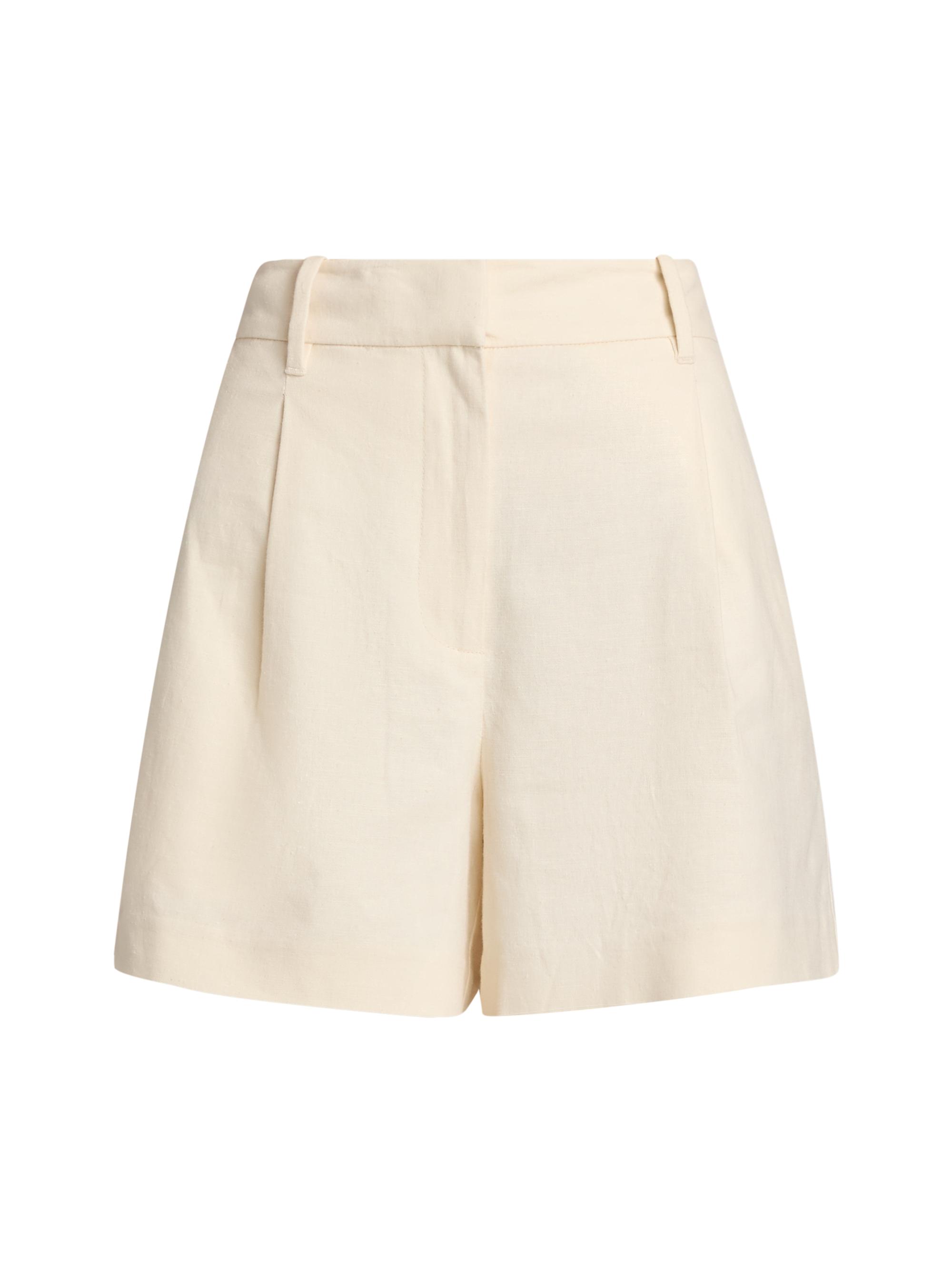 Tanya Taylor Women's Jodi Linen-Blend Shorts - Cream