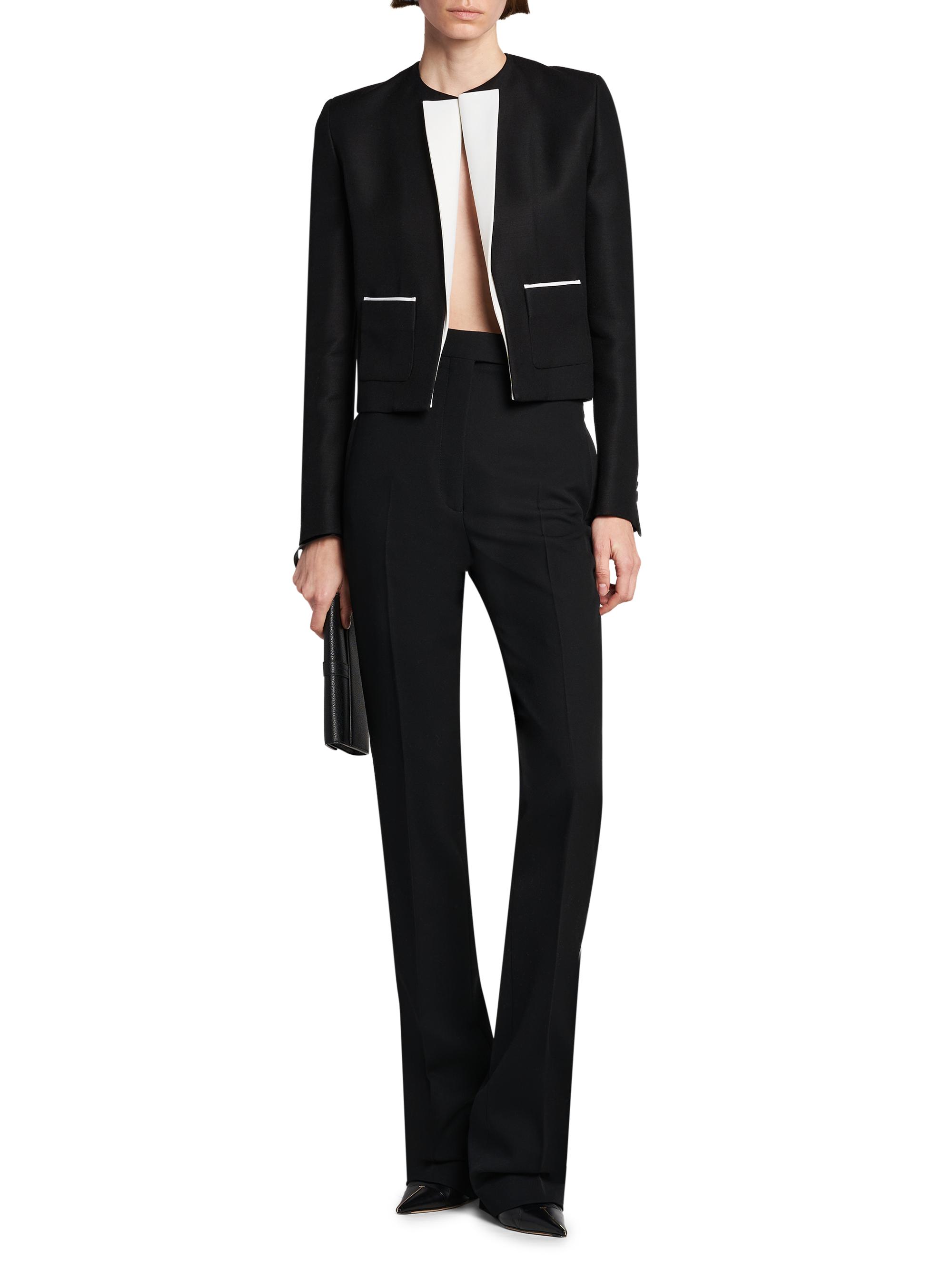 TOM FORD Women's Virgin Wool-Silk Jacket - Black | Thumbnail 2