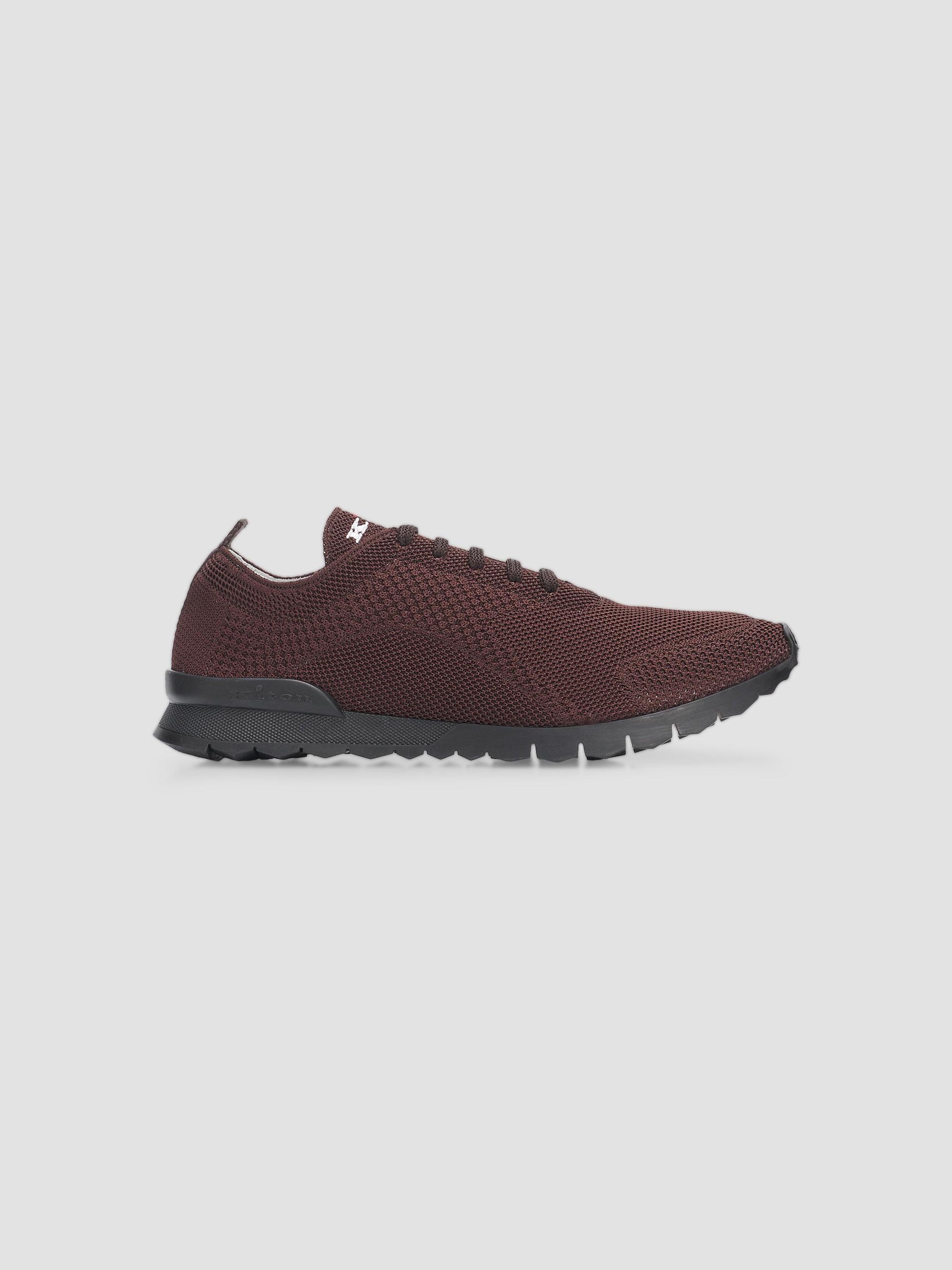 Kiton Men's FitB Knit Sneakers - Dark Brown | Thumbnail 7