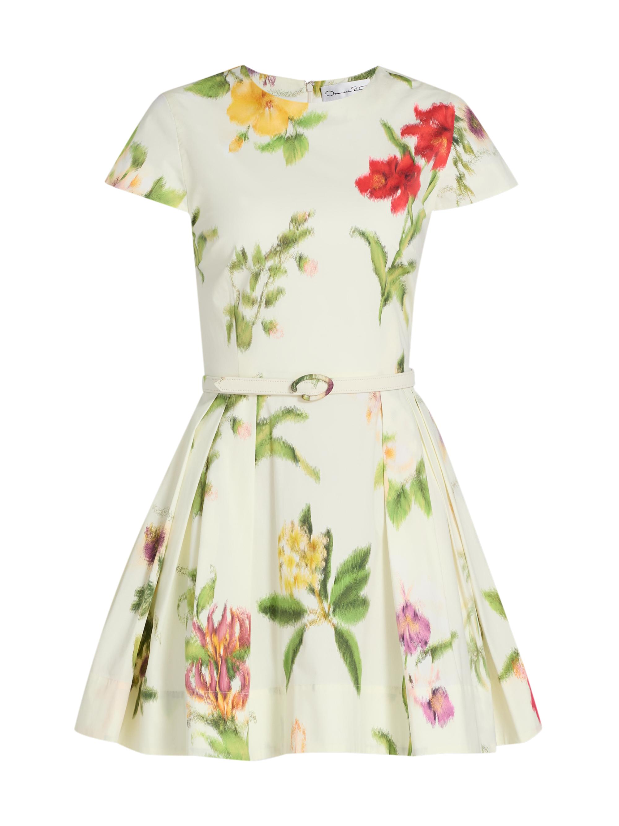 Oscar de la Renta Women's Floral Poplin Day Minidress -  Multi