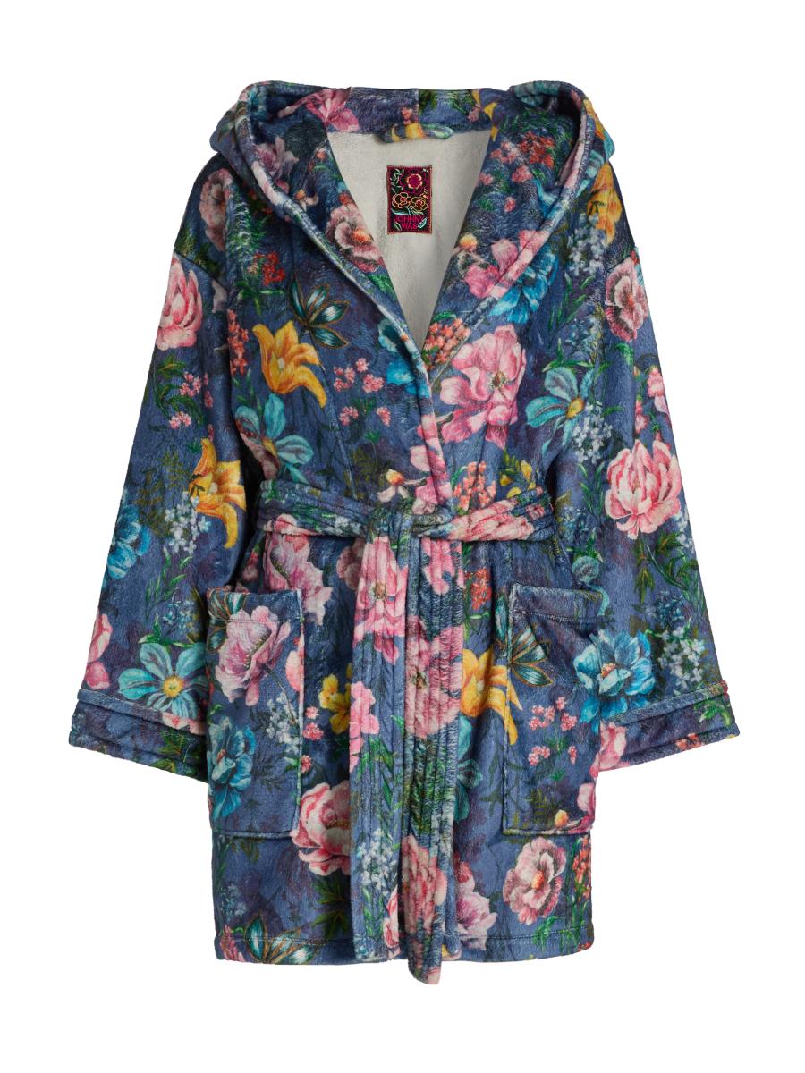 Johnny Was Ollie Floral Hooded Robe | Saks Fifth Avenue