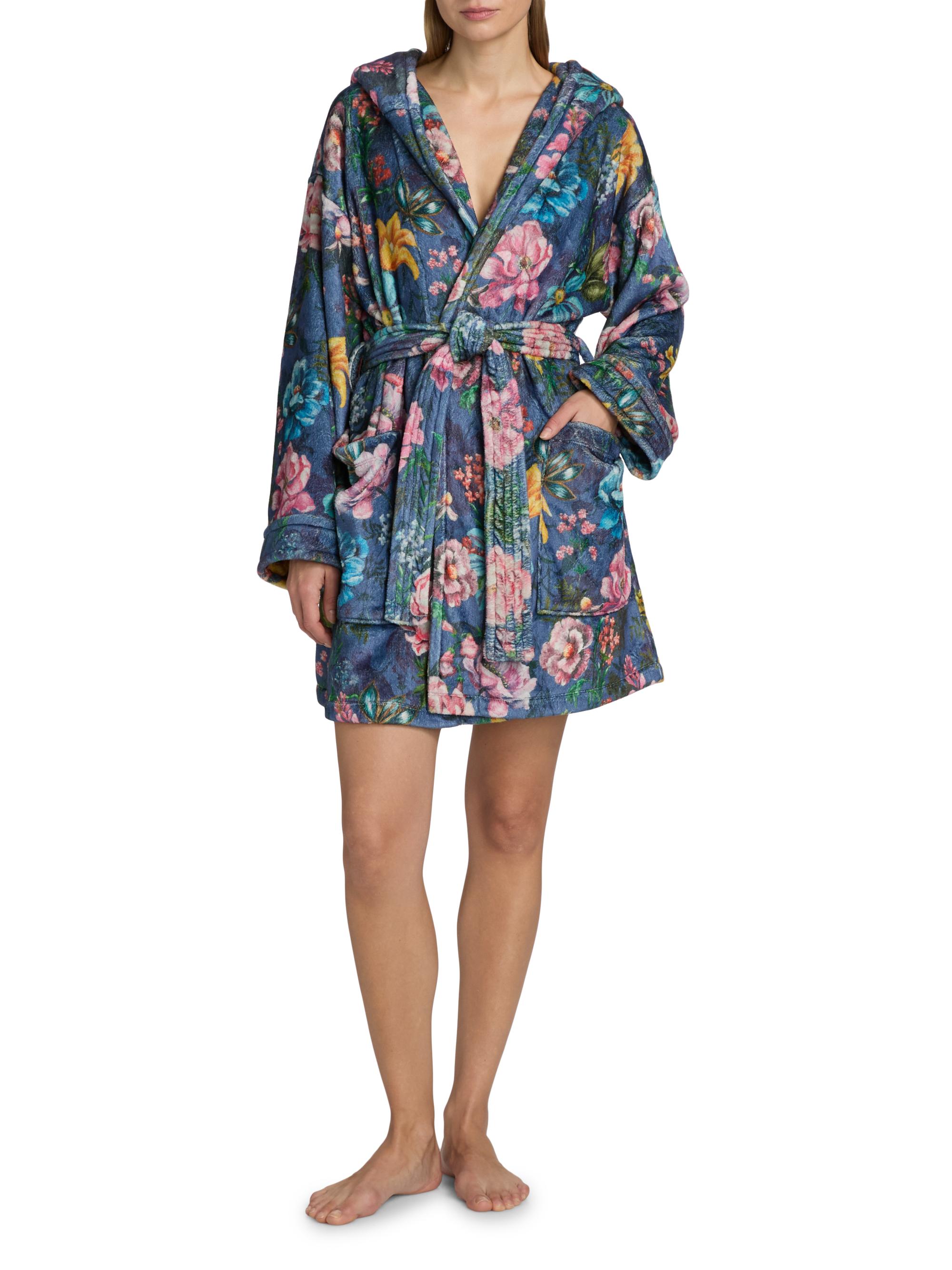 Johnny Was Ollie Floral Hooded Robe | Saks Fifth Avenue