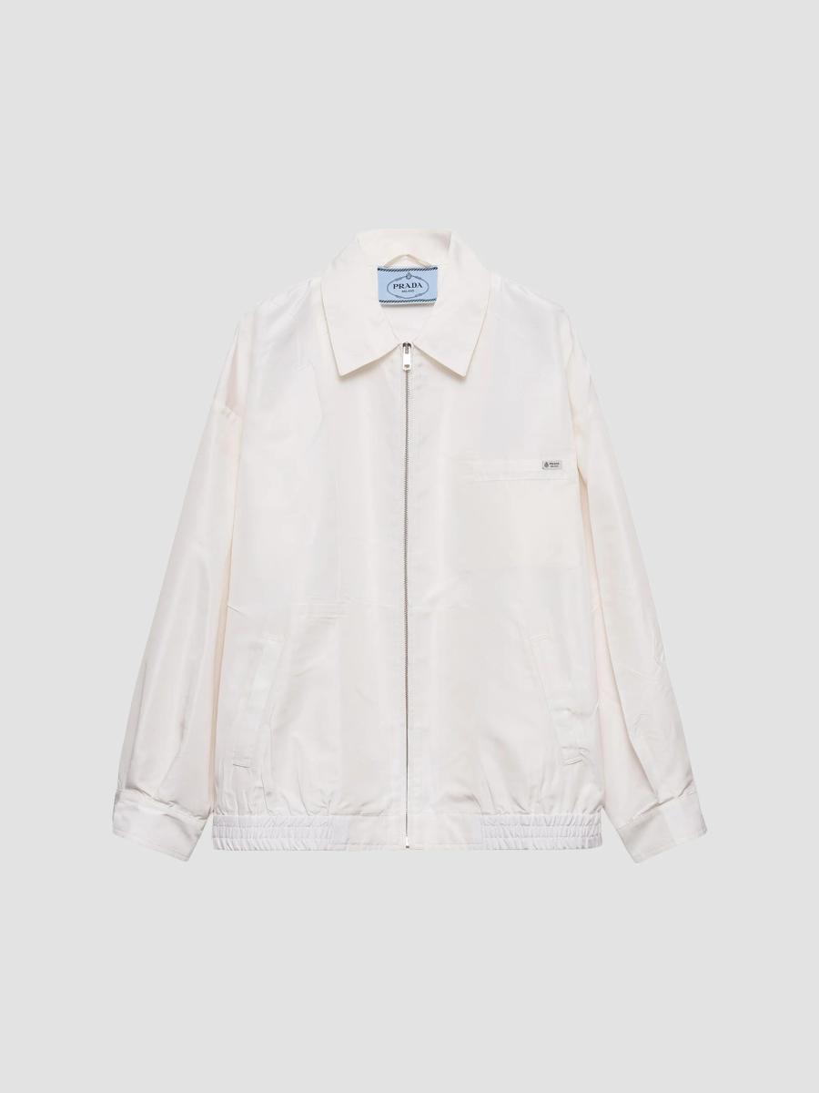 Prada Silk Faille Blouson Jacket | Saks Fifth Avenue