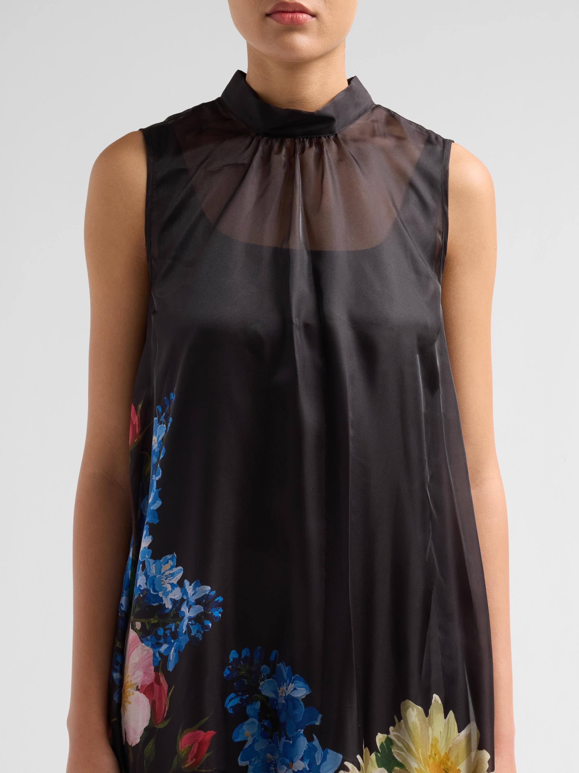 floral sheer overlay dress Overlapping Shoulders Floral Maxi Dress Sheer Dress Overlay Maxi Dress  Elegant Shoulder Floral Embroidered