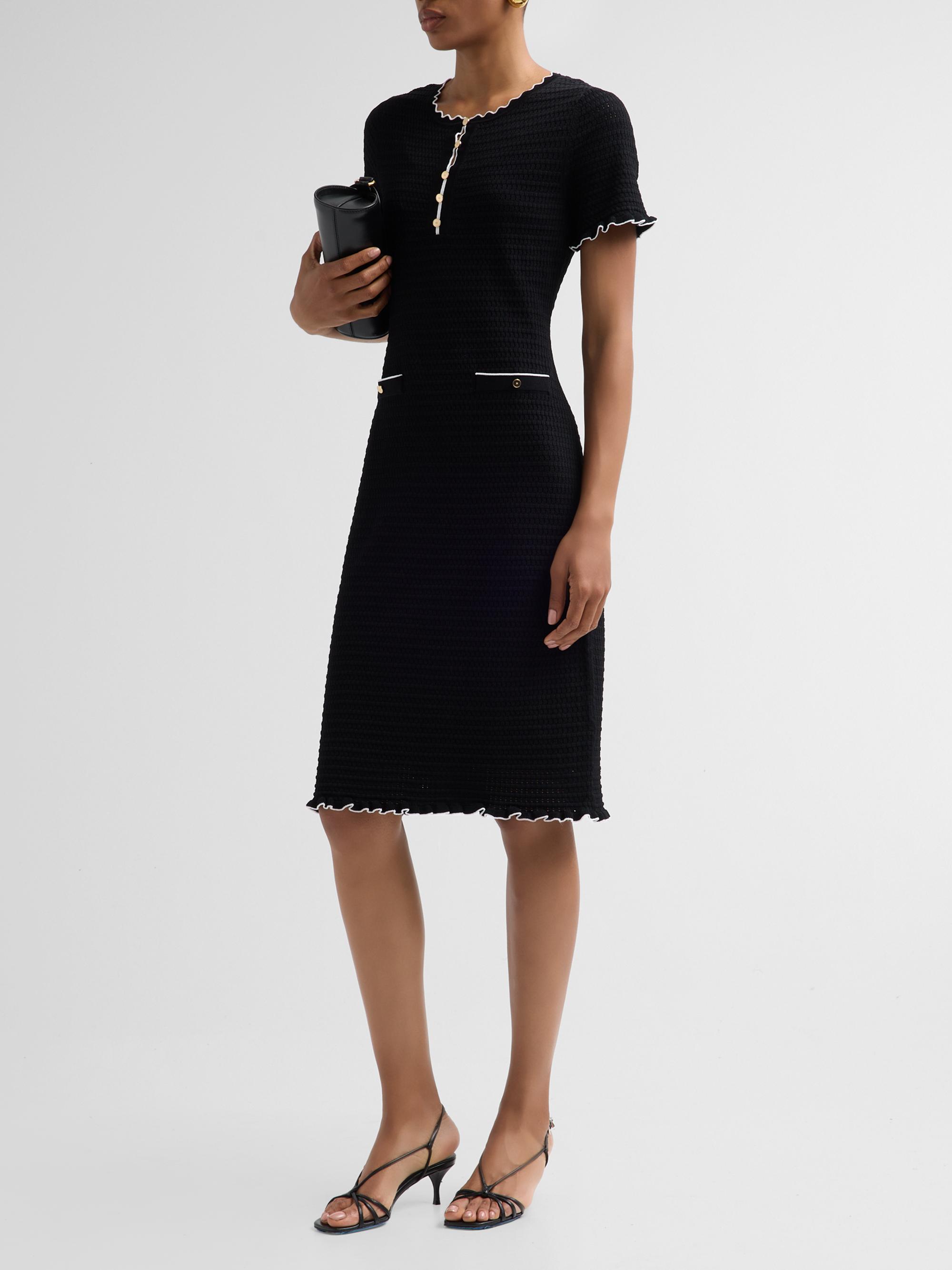 Elie Tahari Women's The Easton Sweaterdress - Noir | Thumbnail 4