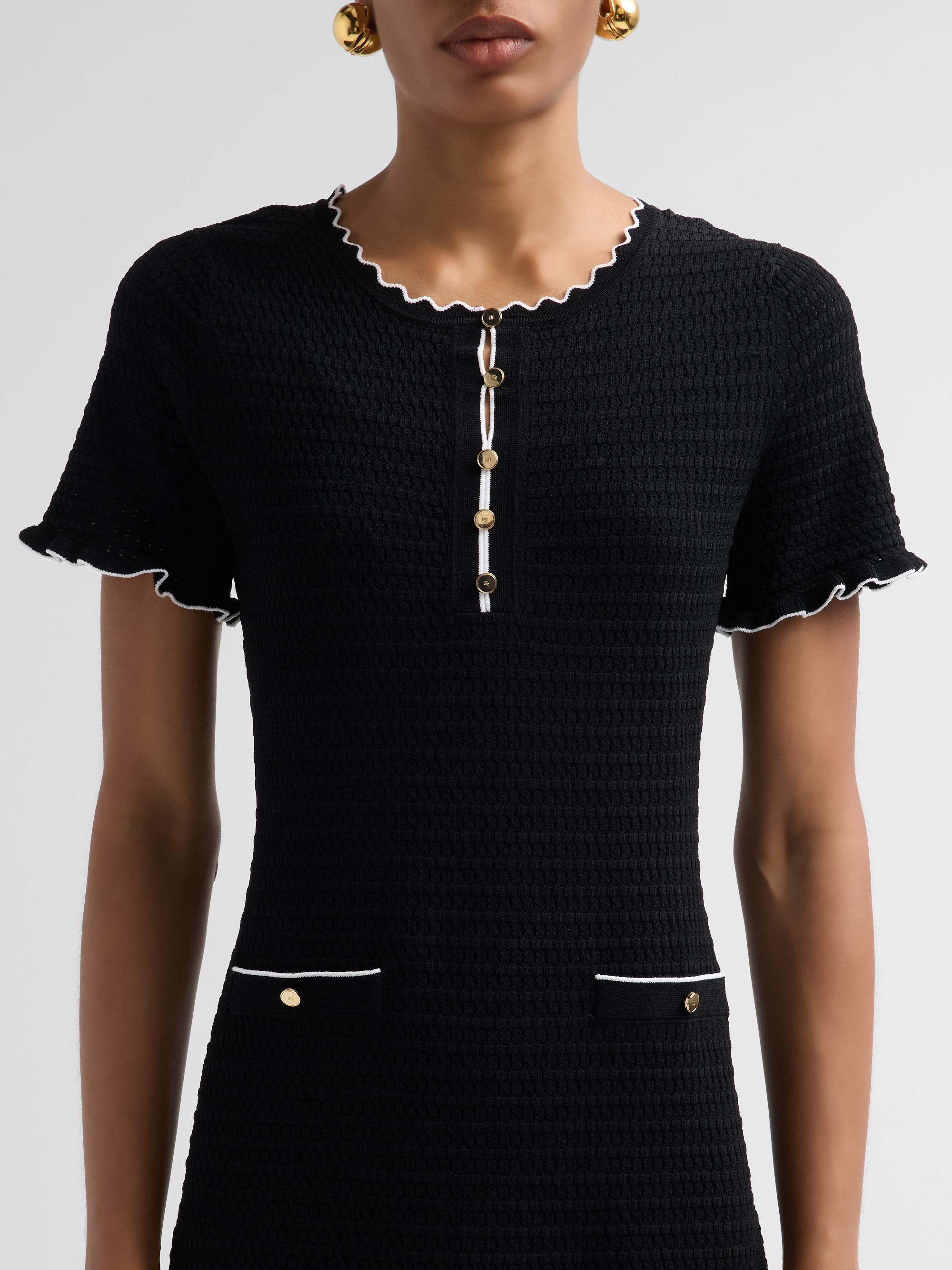 Elie Tahari Women's The Easton Sweaterdress - Noir | Thumbnail 5