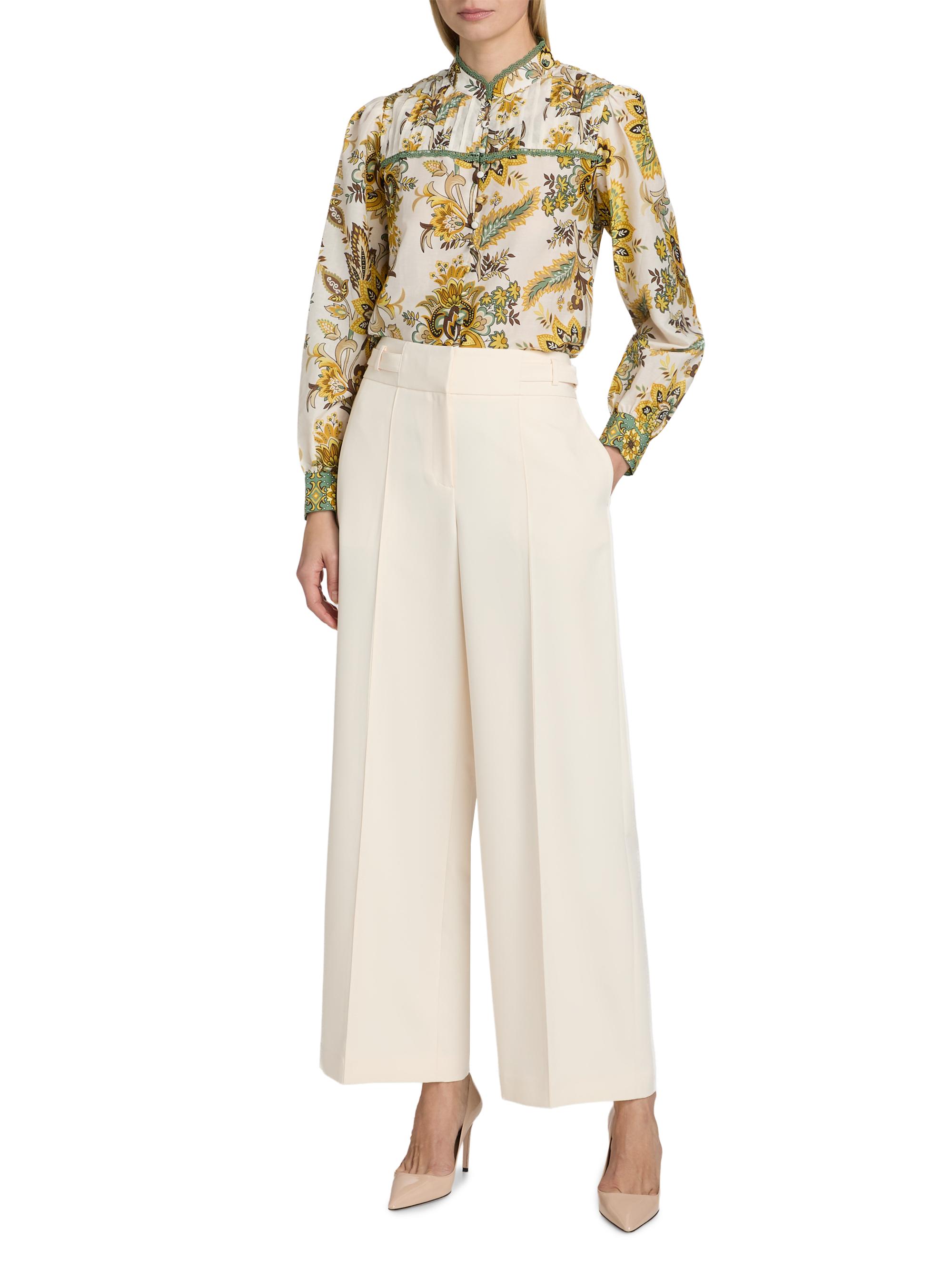 Elie Tahari Women's The Leah Wide-Leg Pants - Gold Point | Thumbnail 2