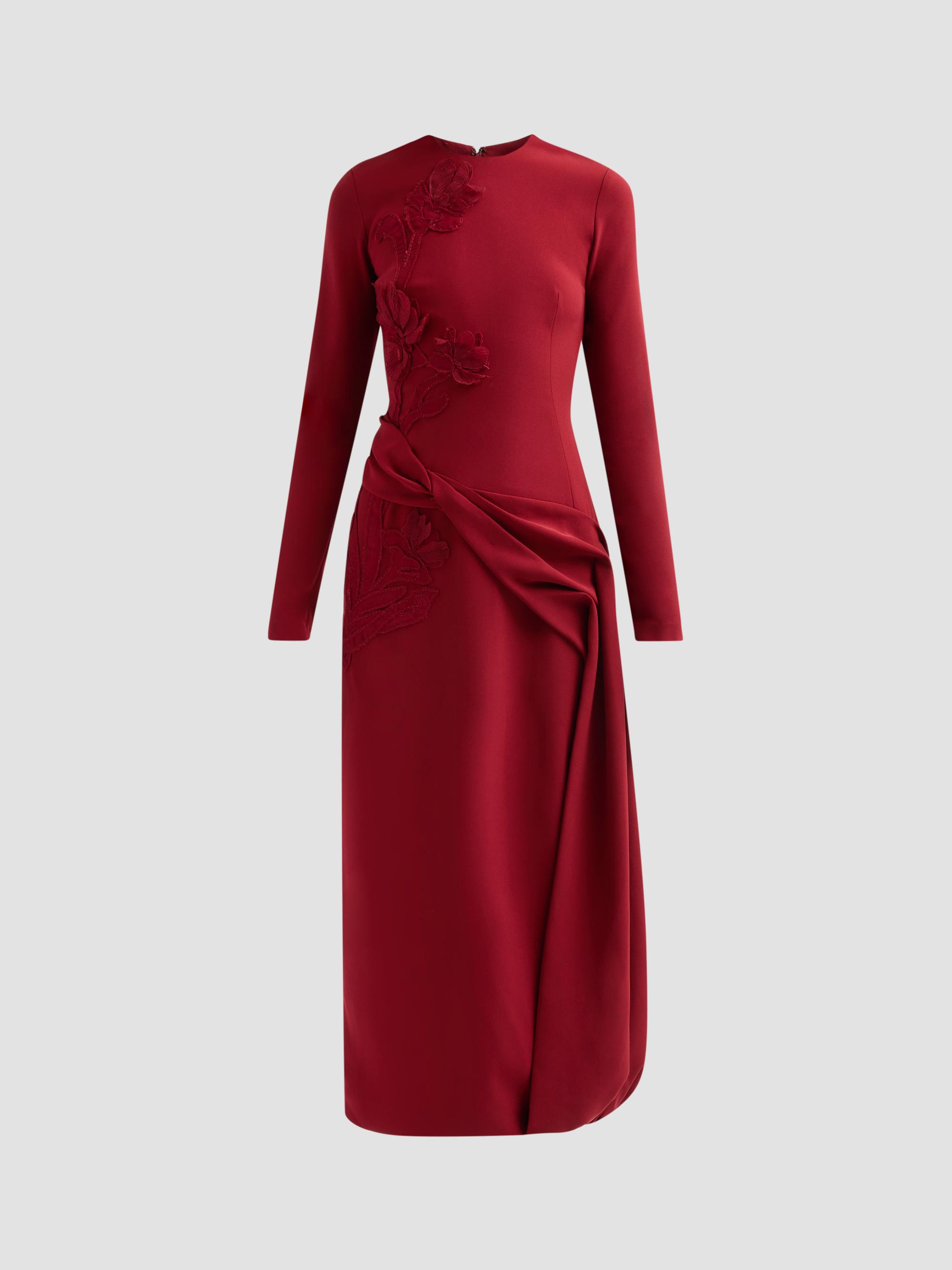 Women's Red Designer Cocktail Dresses