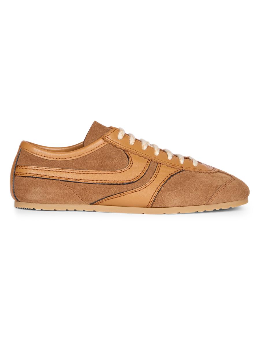 Dries Van Noten Round-Toe Suede Low-Top Sneakers | Saks Fifth Avenue