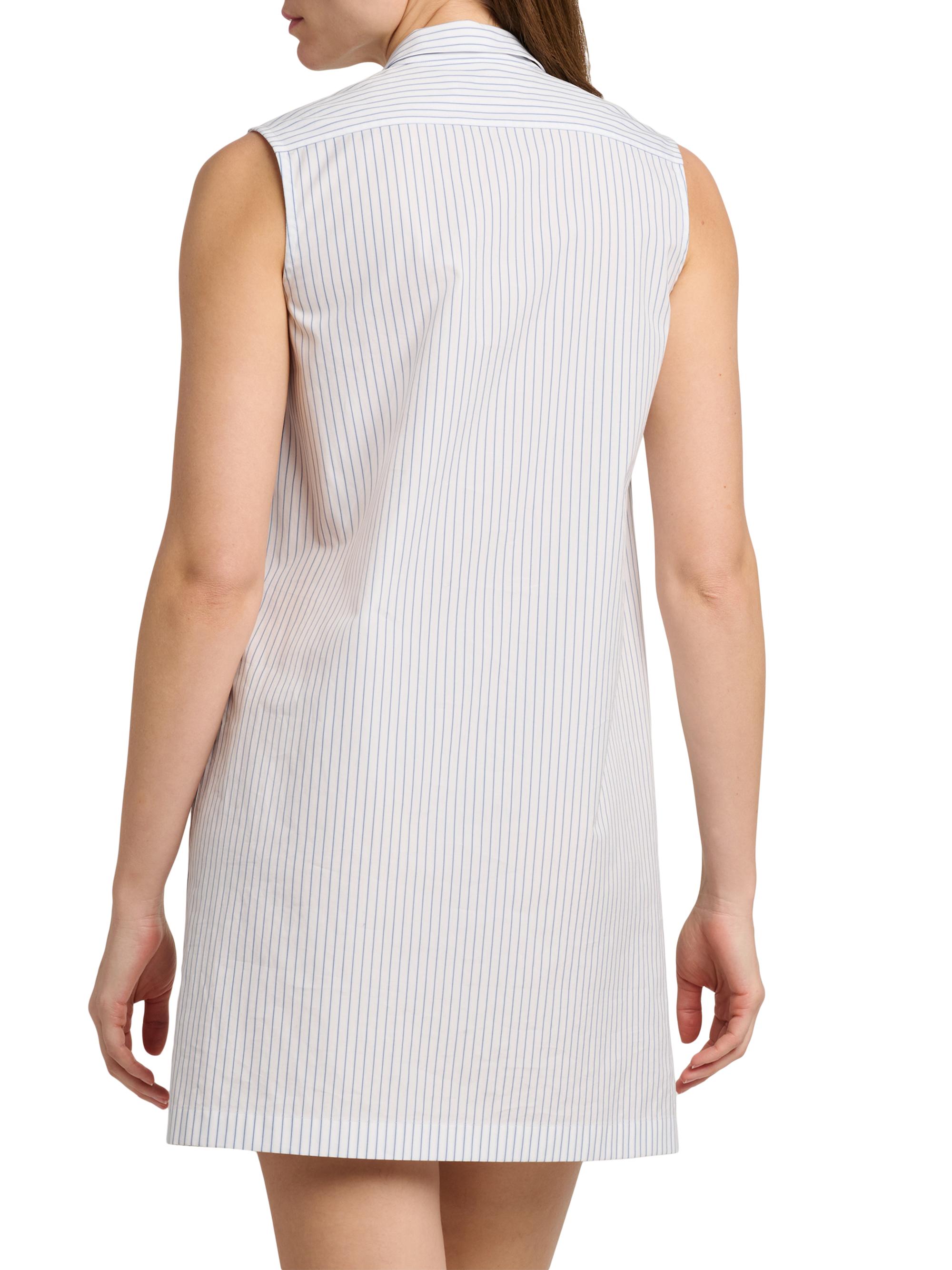 Jil Sander Pinstriped Cotton Poplin Minidress | Saks Fifth Avenue