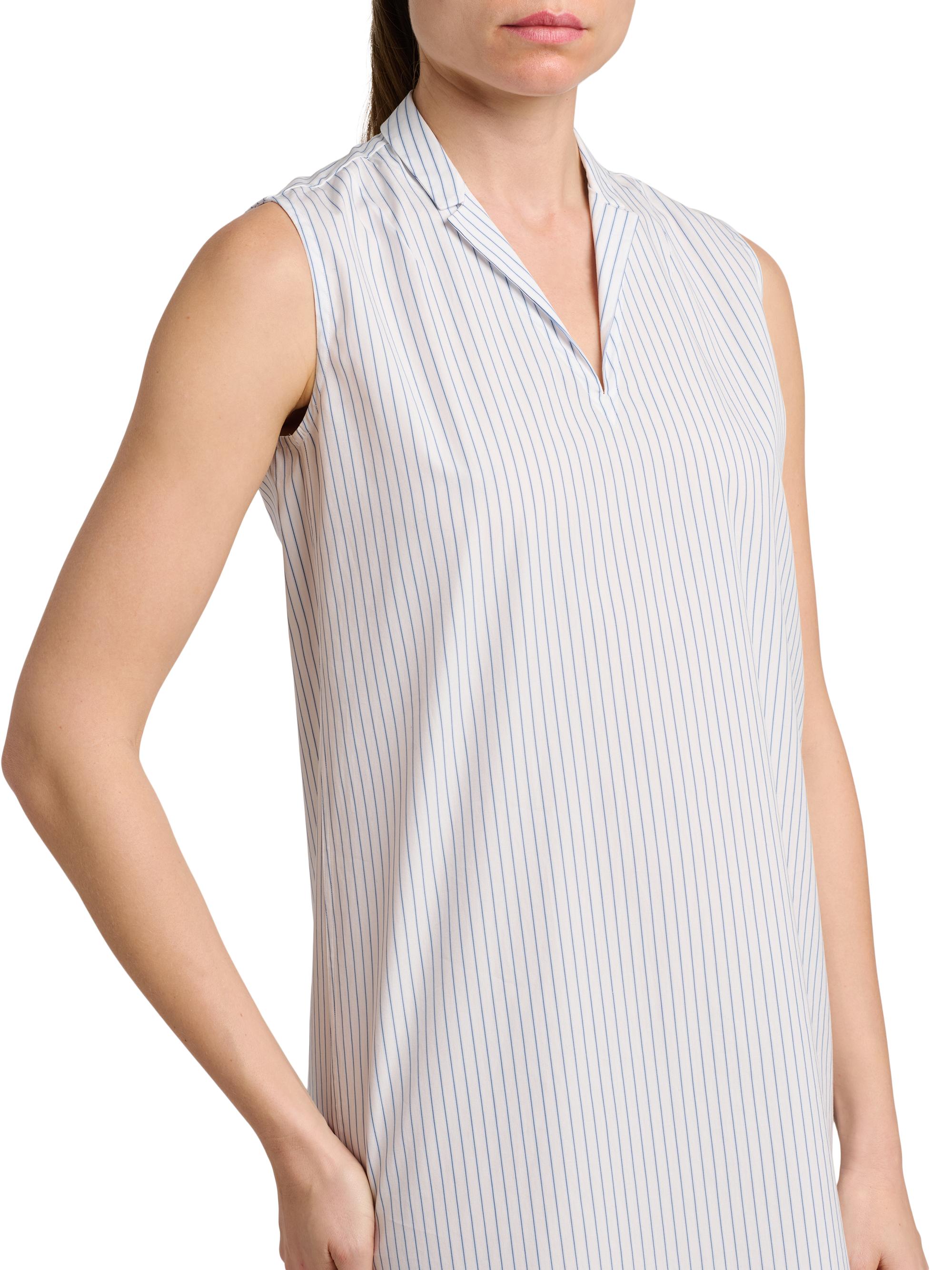 Jil Sander Pinstriped Cotton Poplin Minidress | Saks Fifth Avenue