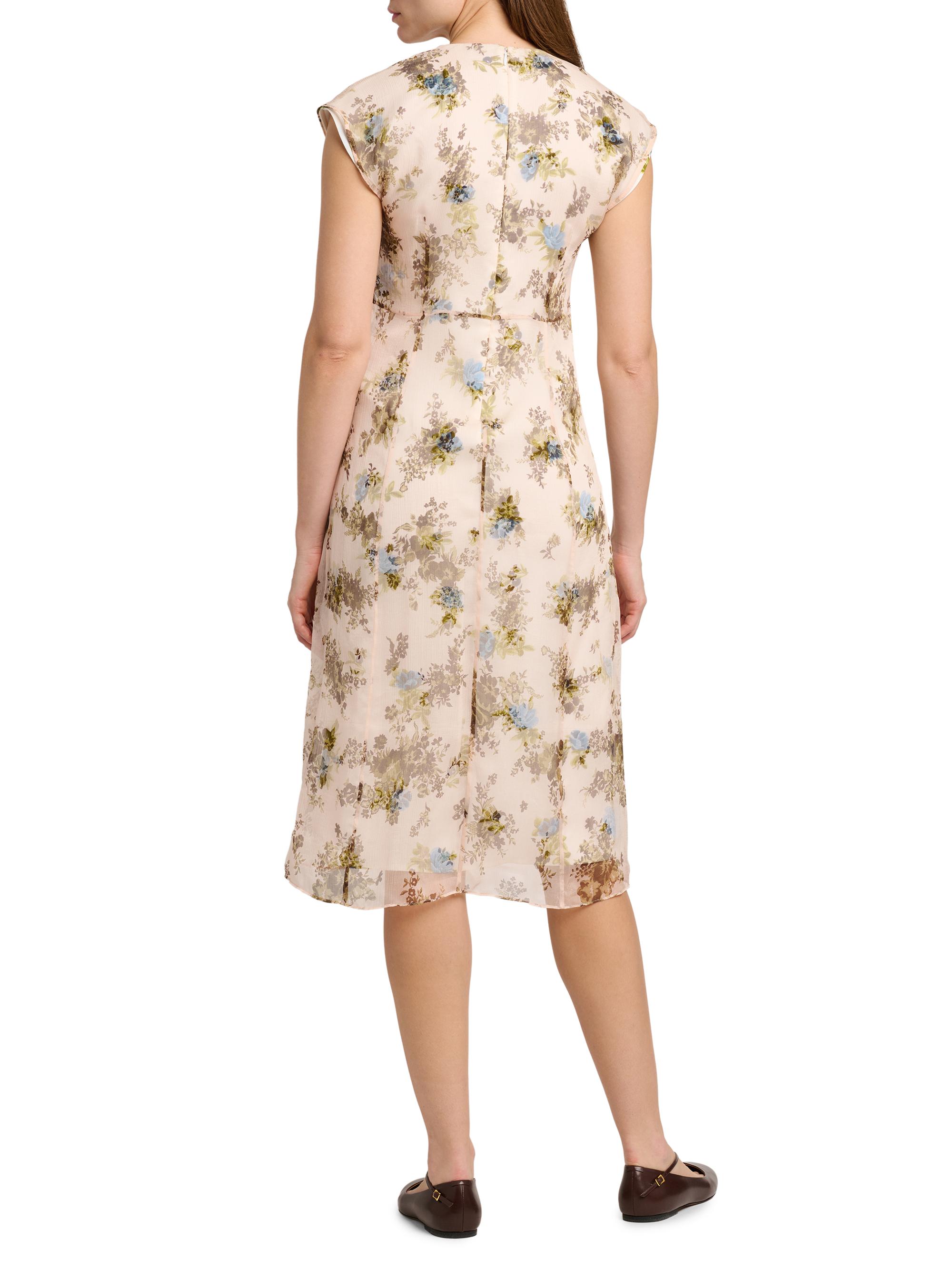 Jil Sander Women's Floral Silk Crepe Dress - Peonia | Thumbnail 5