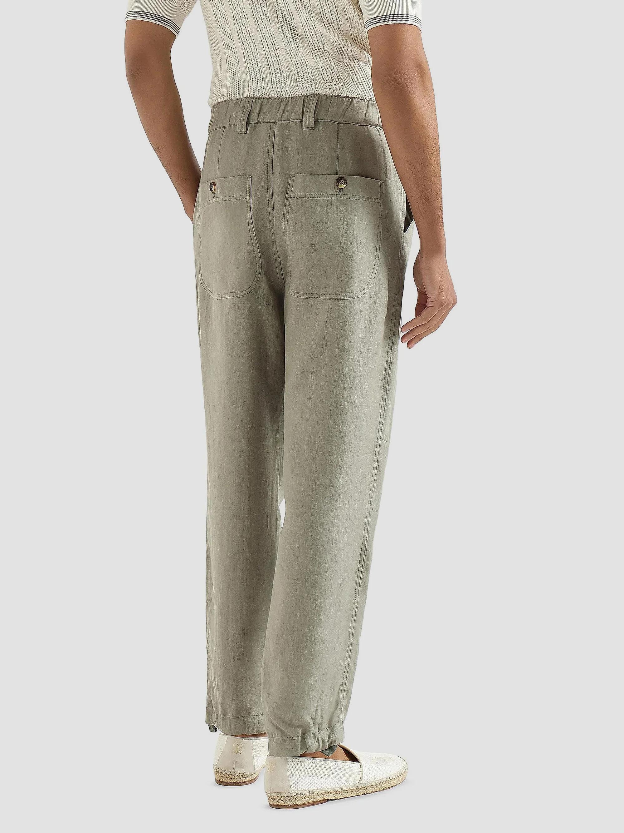 Brunello Cucinelli Linen Micro Chevron Trousers with Drawstrings | Saks ...