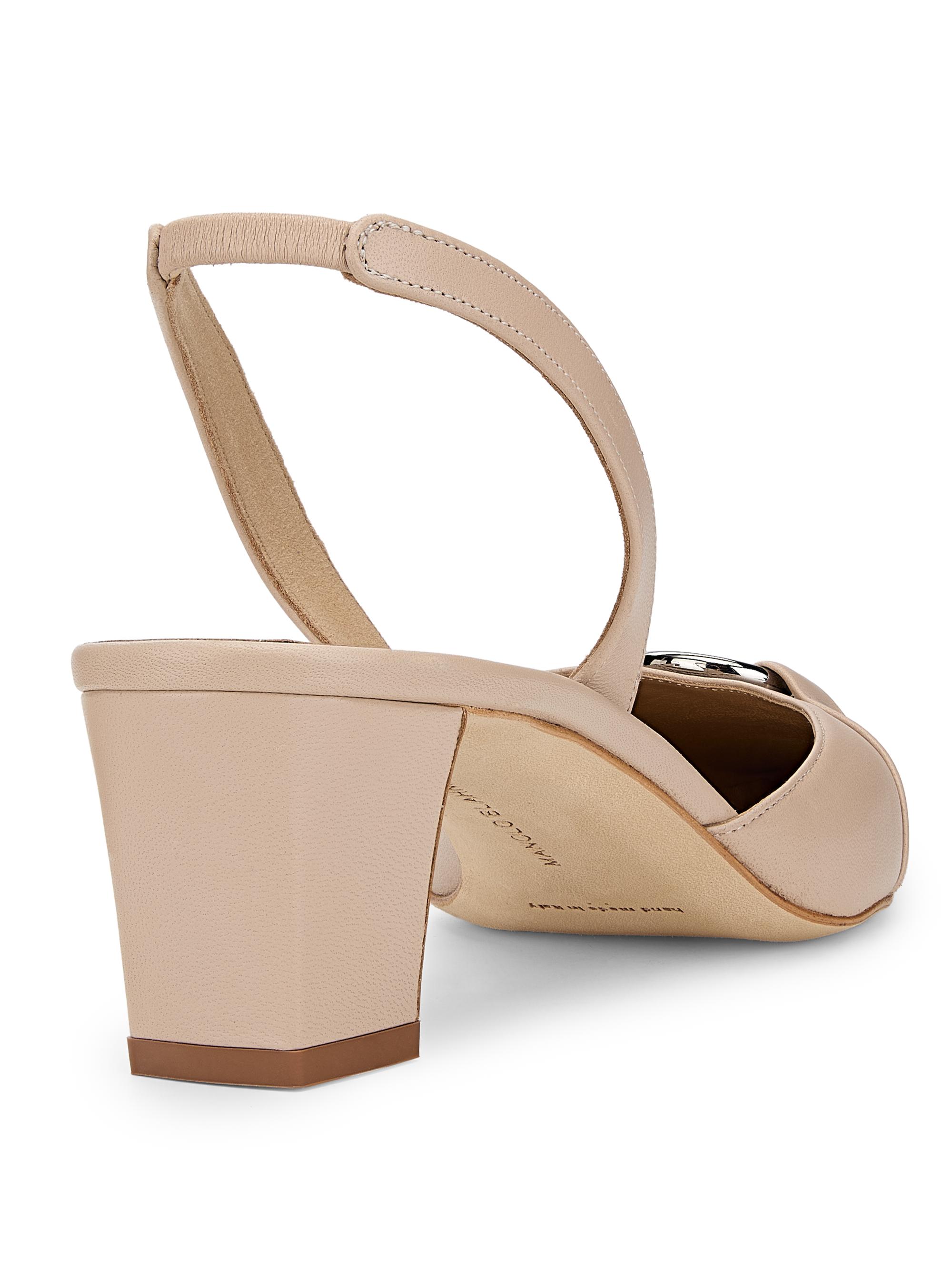 Manolo Blahnik Trixa 50MM Leather Pumps | Saks Fifth Avenue
