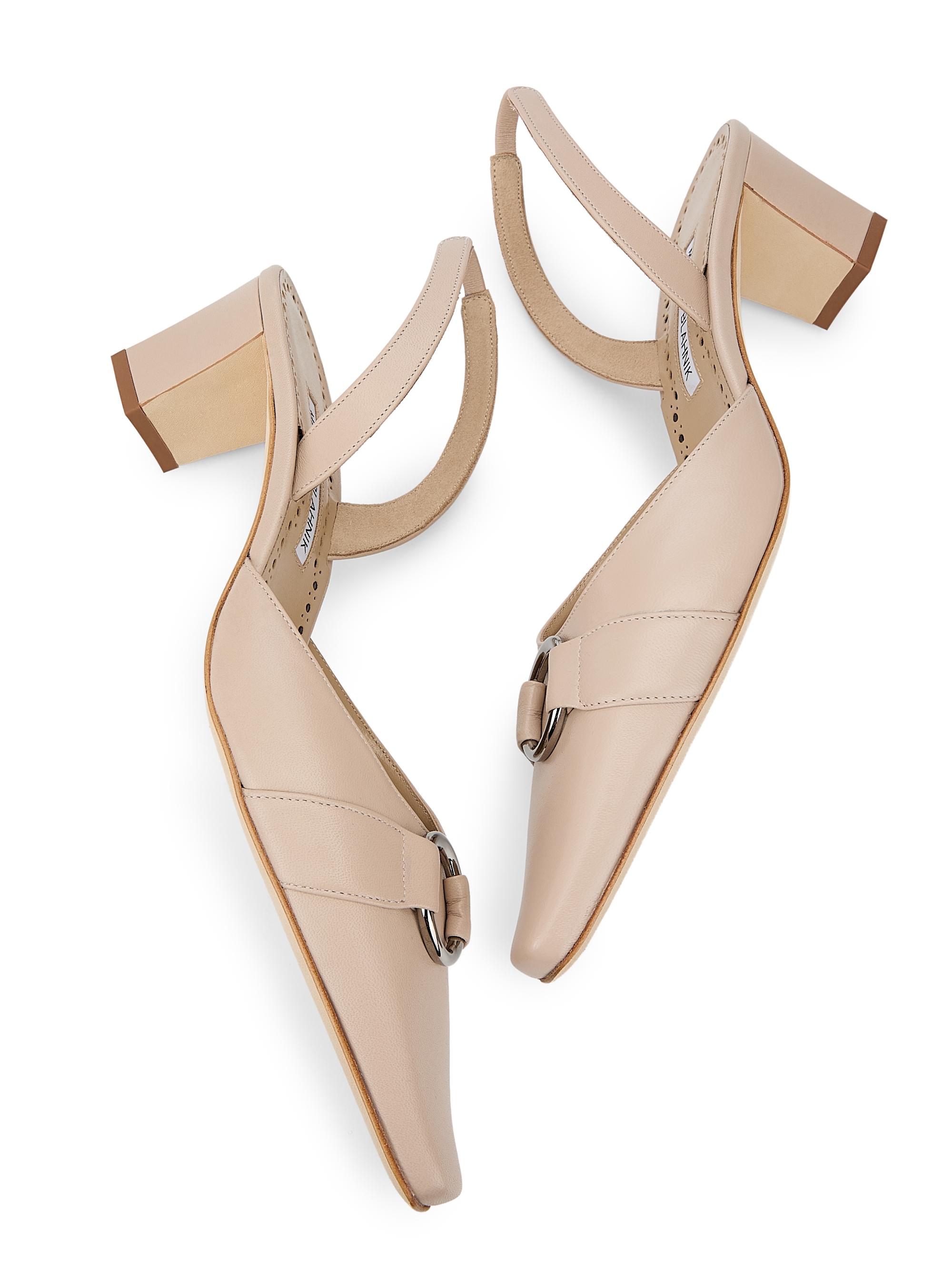Manolo Blahnik Trixa 50MM Leather Pumps | Saks Fifth Avenue