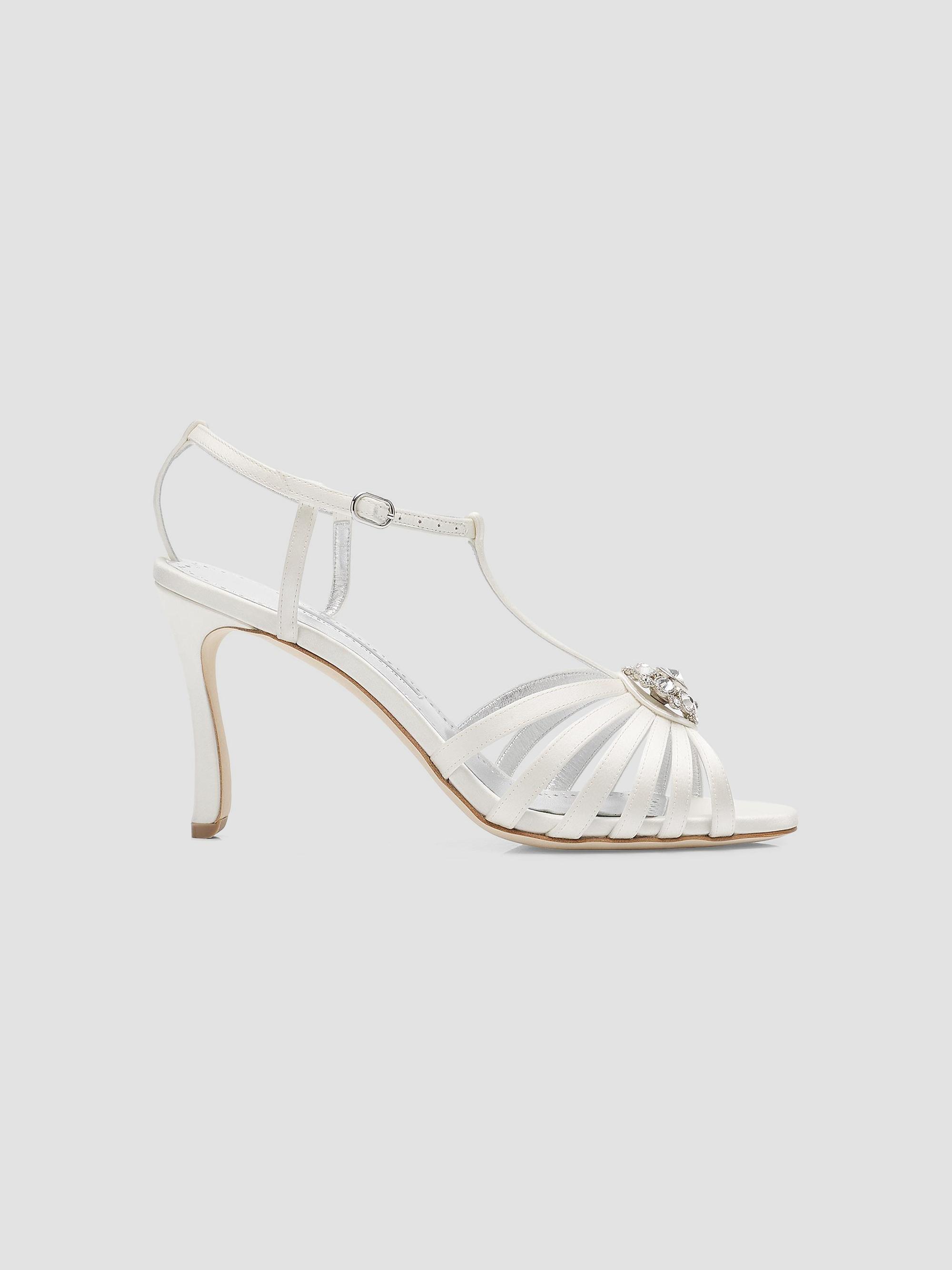 Manolo Blahnik Women's Fulcon Embellished Strappy Sandals - White | Thumbnail 6