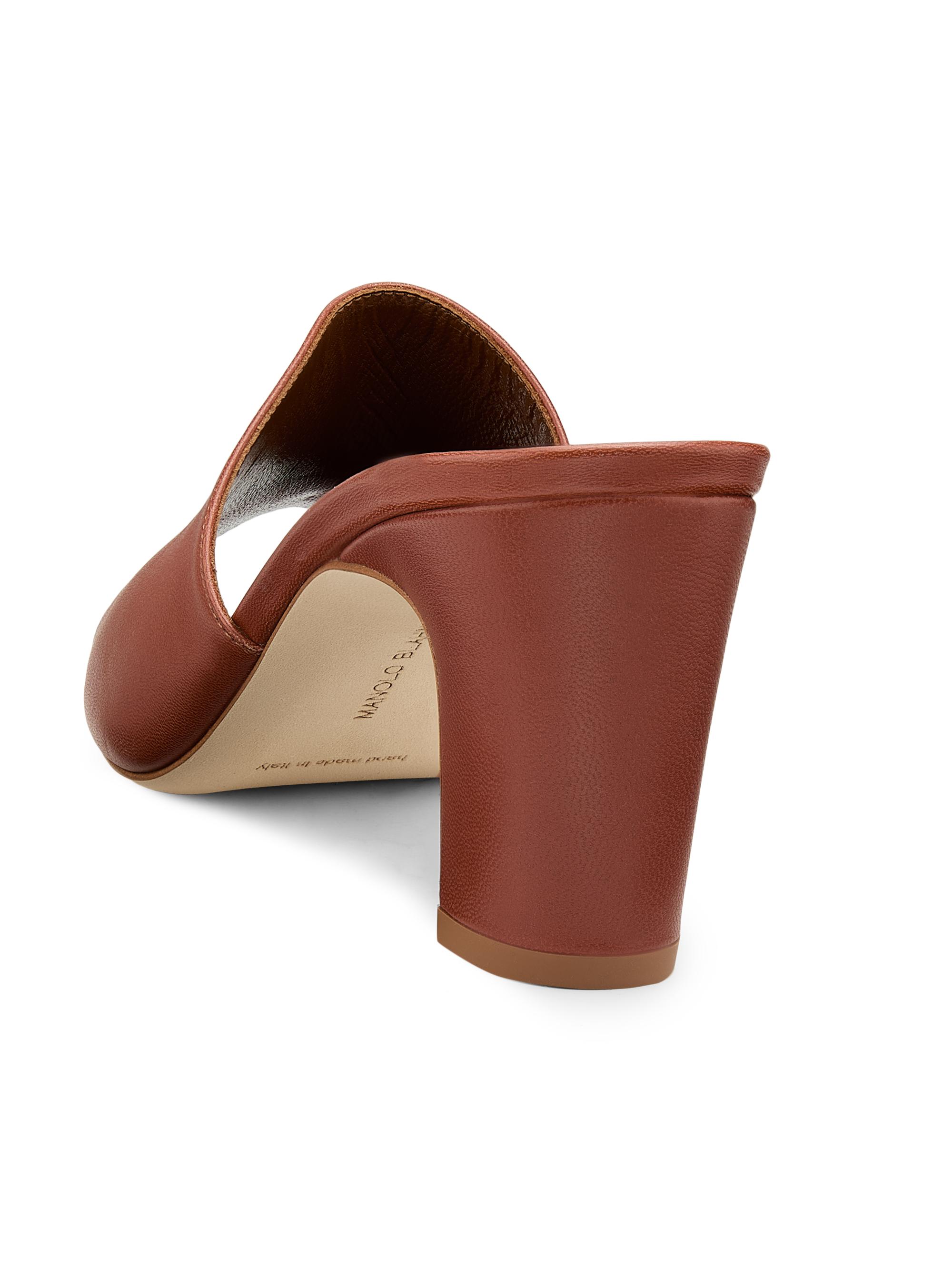 Manolo Blahnik Rapallabar Leather Sandals | Saks Fifth Avenue