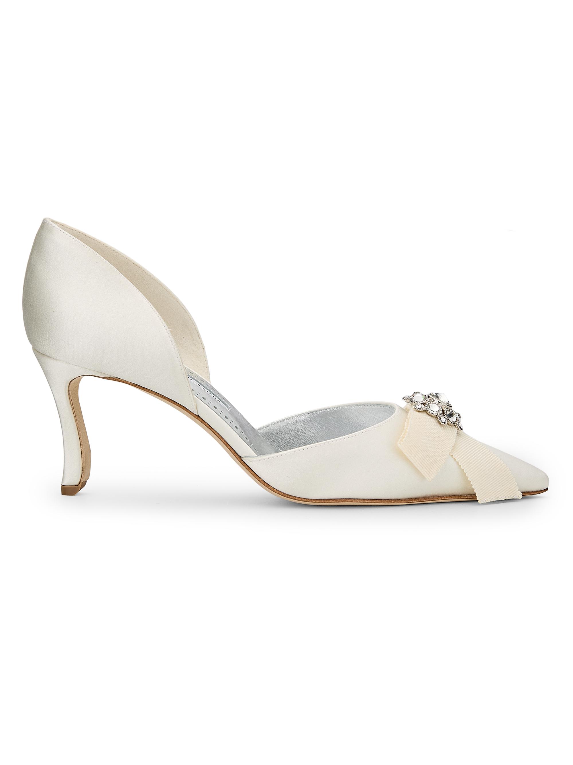 Manolo Blahnik Women's Apidosa Embellished D'Orsay Pumps - White - Women's Clothing
