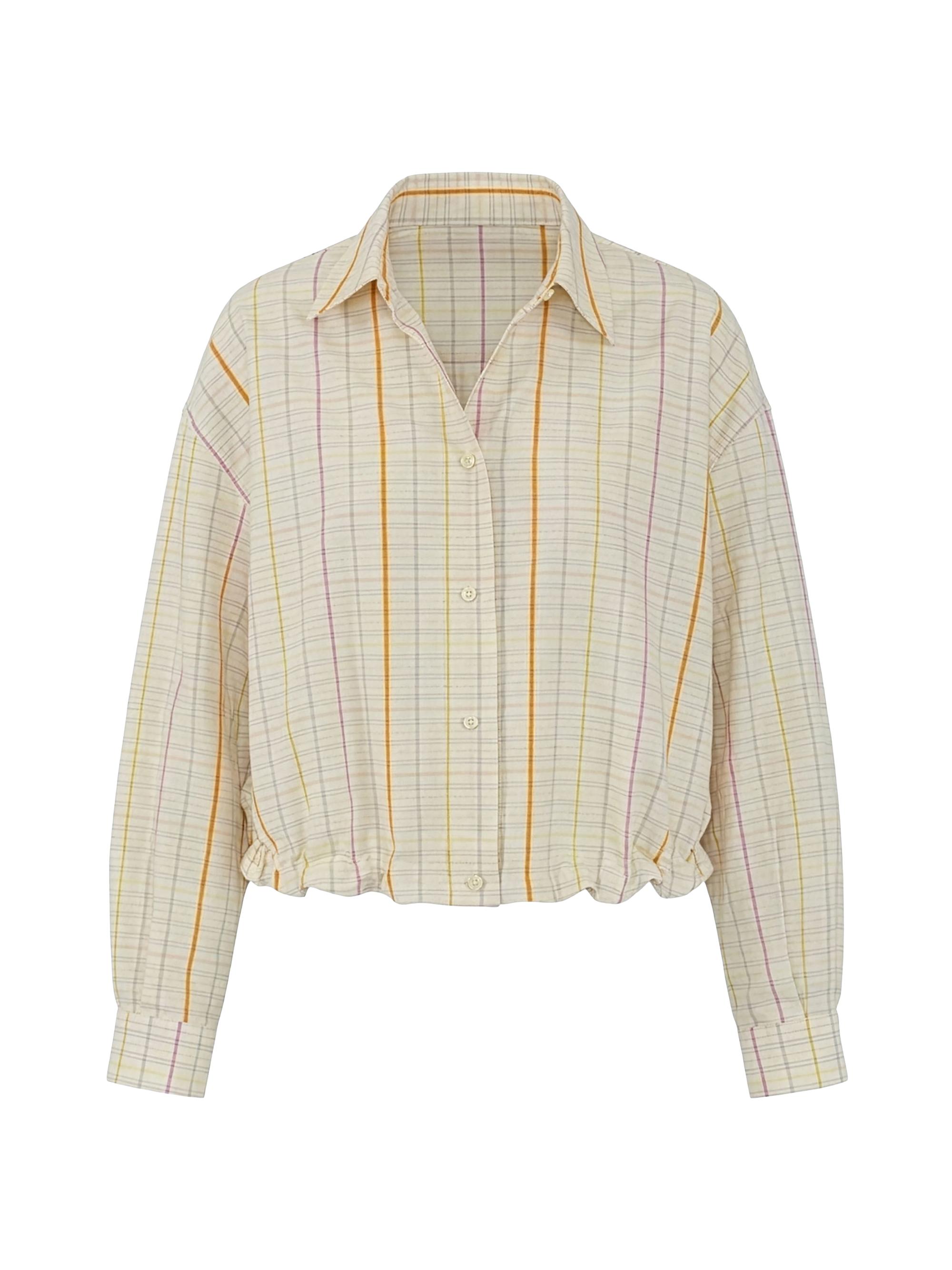 Callas Milano Women's Lille Blouson Hem Shirt - Nat Yellow