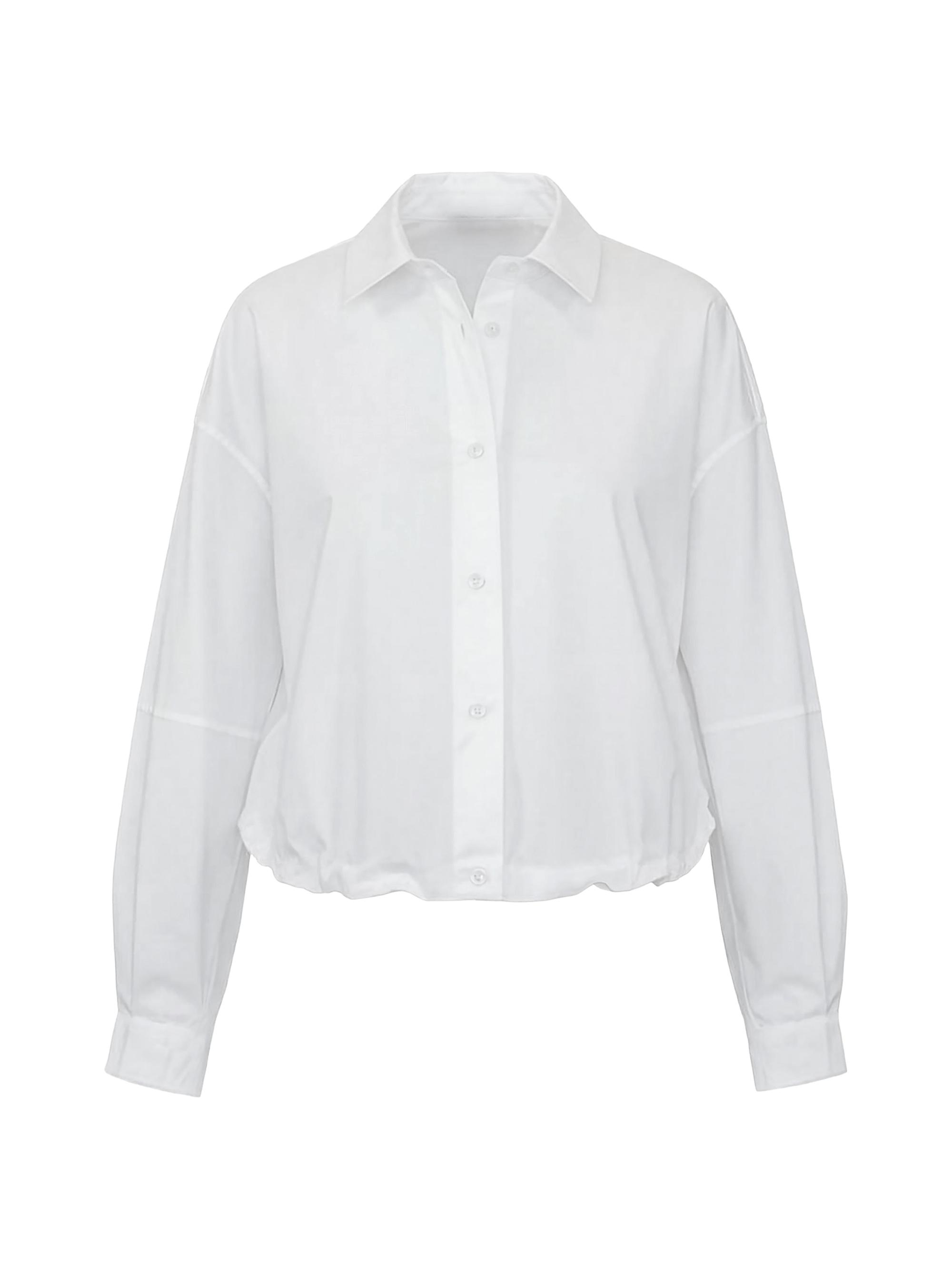 Callas Milano Women's Lille Blouson Hem Shirt - White
