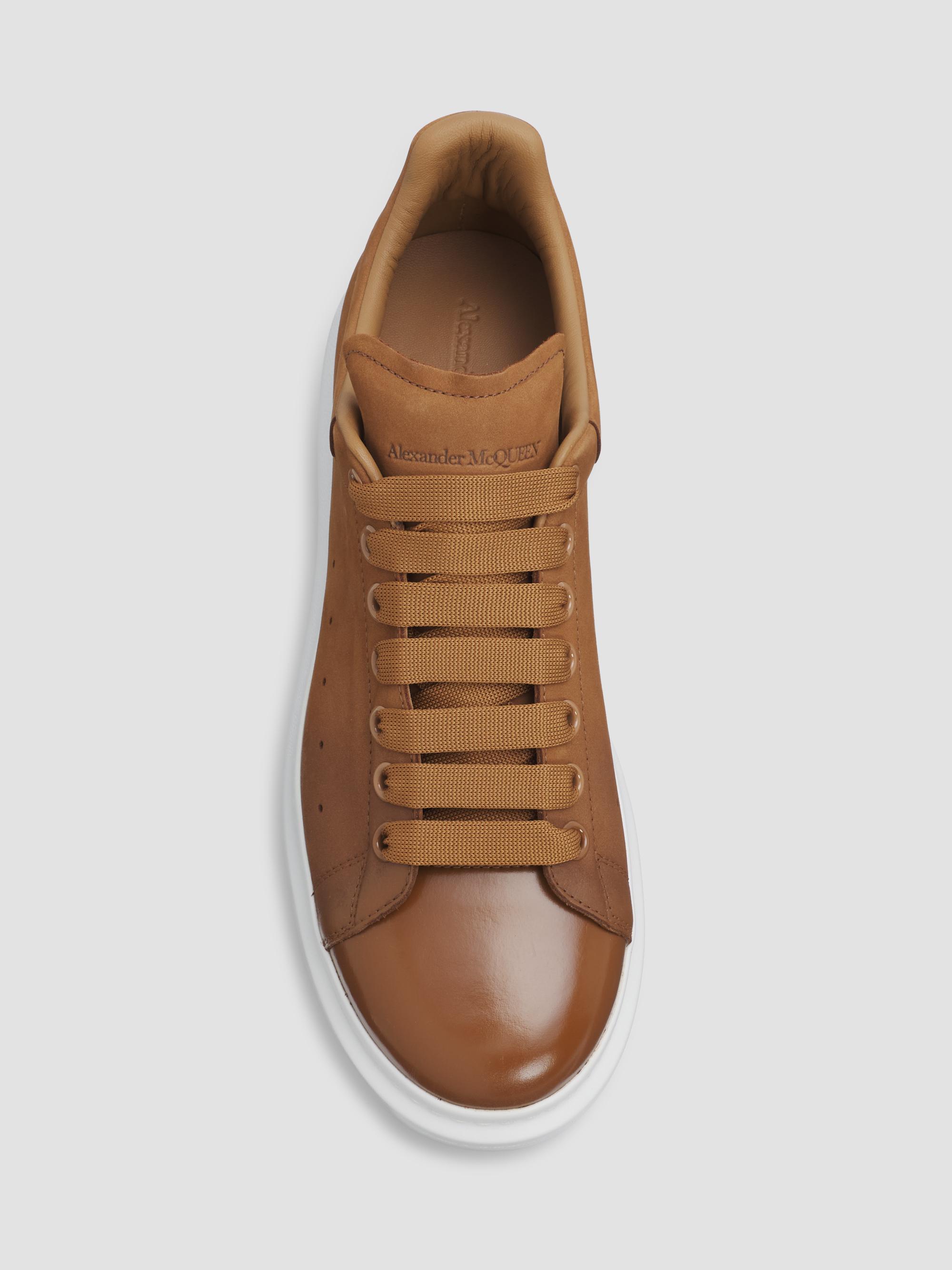 McQueen Men's Oversized Suede Low-Top Sneakers - Brown | Thumbnail 5