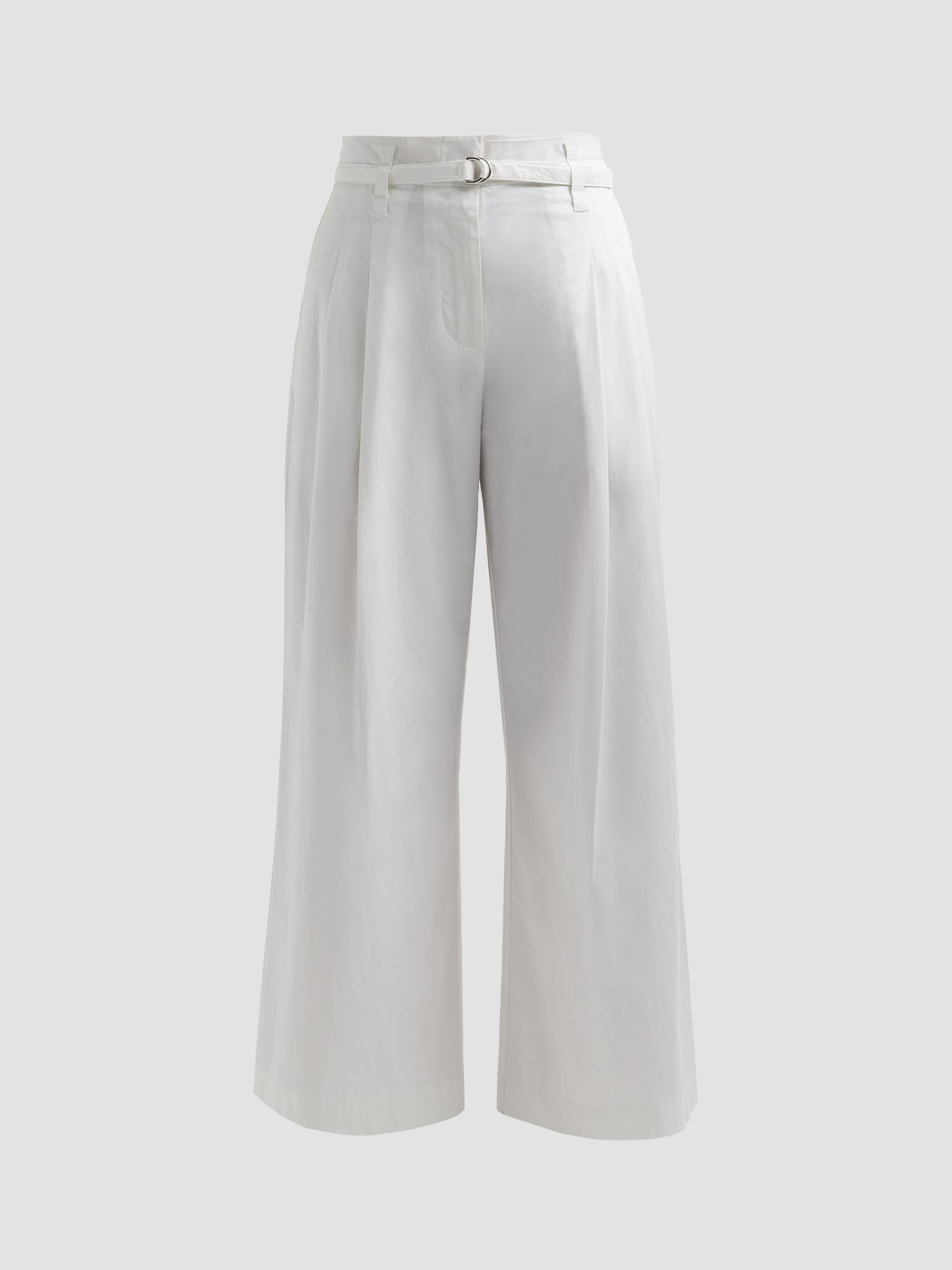 Proenza Schouler White Label Women's Raver Poplin Crop Pants - White