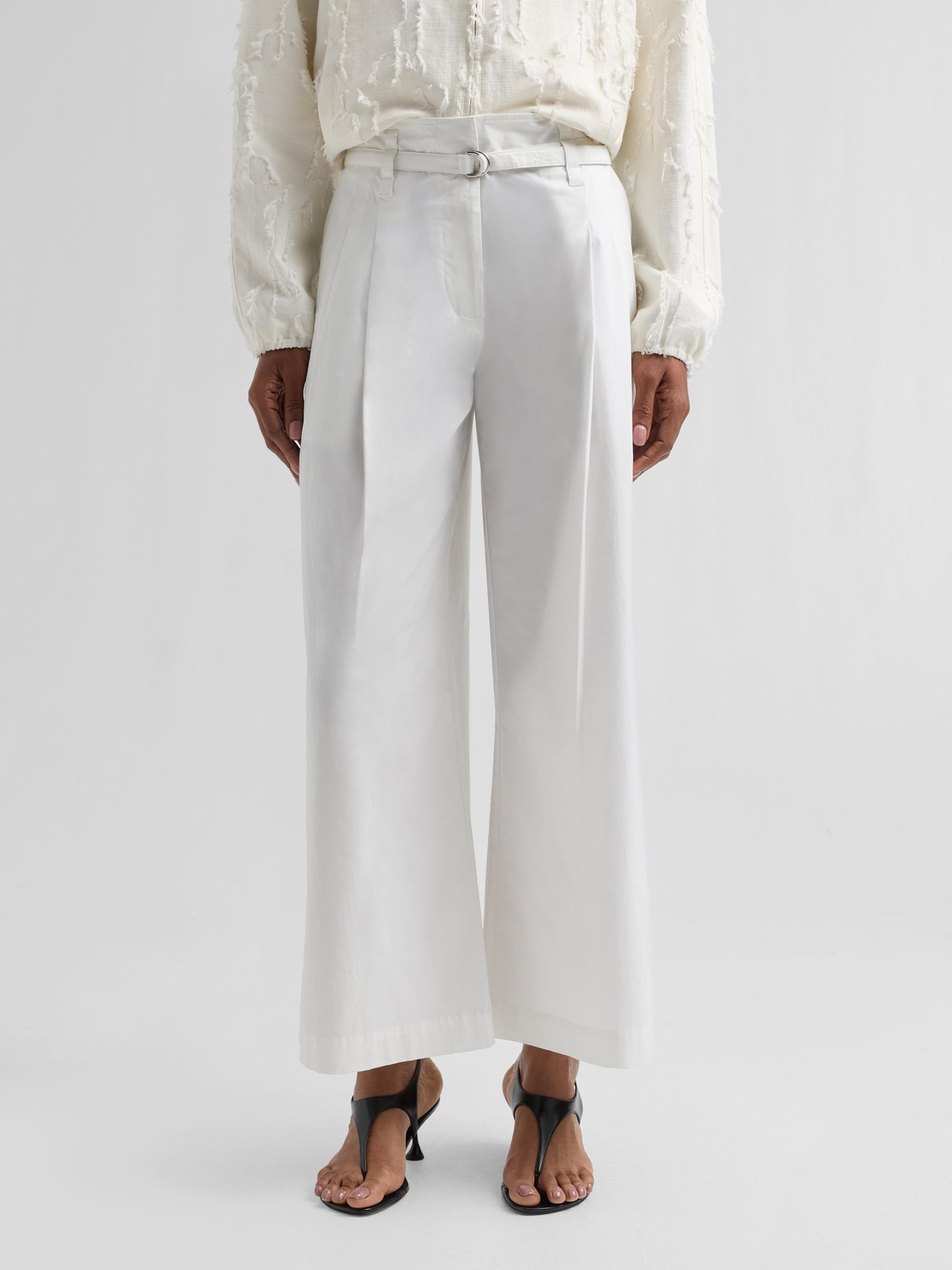Proenza Schouler White Label Raver Poplin Crop Pants | Saks Fifth