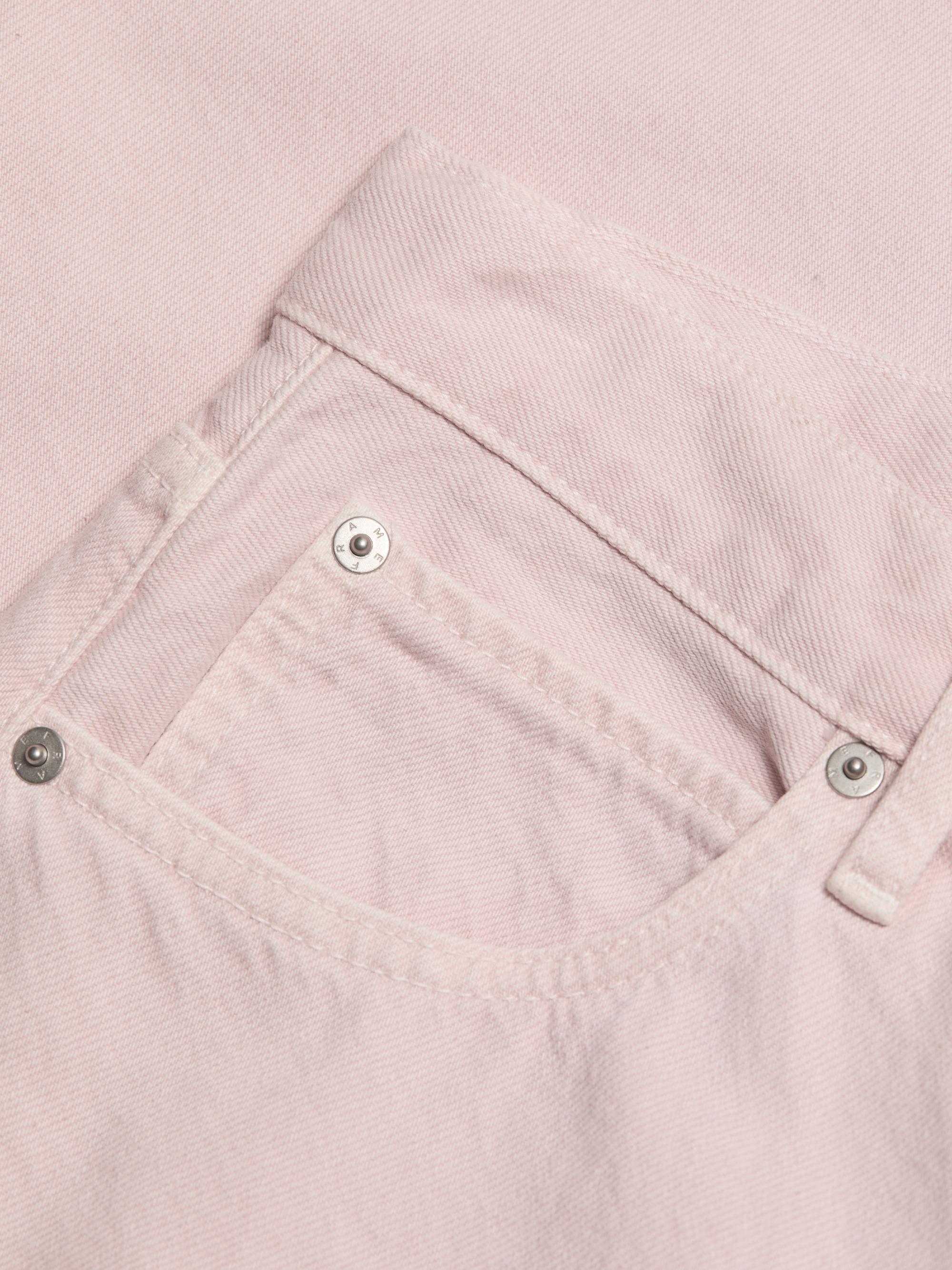 FRAME Women's The Bubble Cotton Barrel-Leg Jeans - Taffy | Thumbnail 7