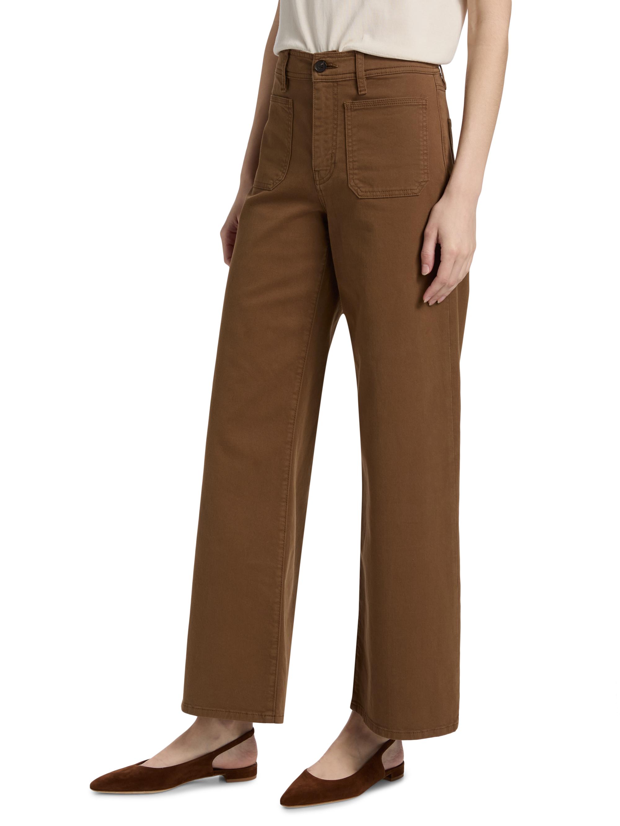 FRAME Women's Le Slim Palazzo Harbor Pocket Jeans - Ledger | Thumbnail 4