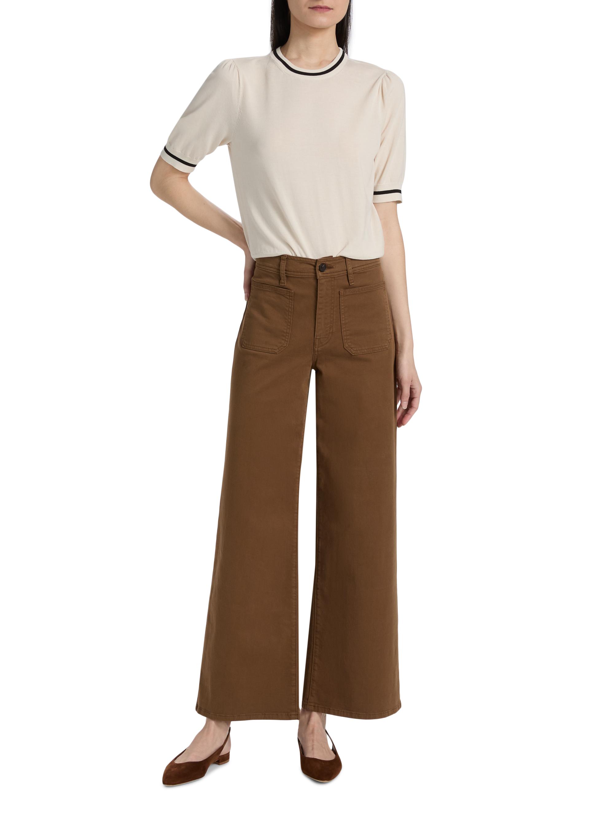 FRAME Women's Le Slim Palazzo Harbor Pocket Jeans - Ledger | Thumbnail 2