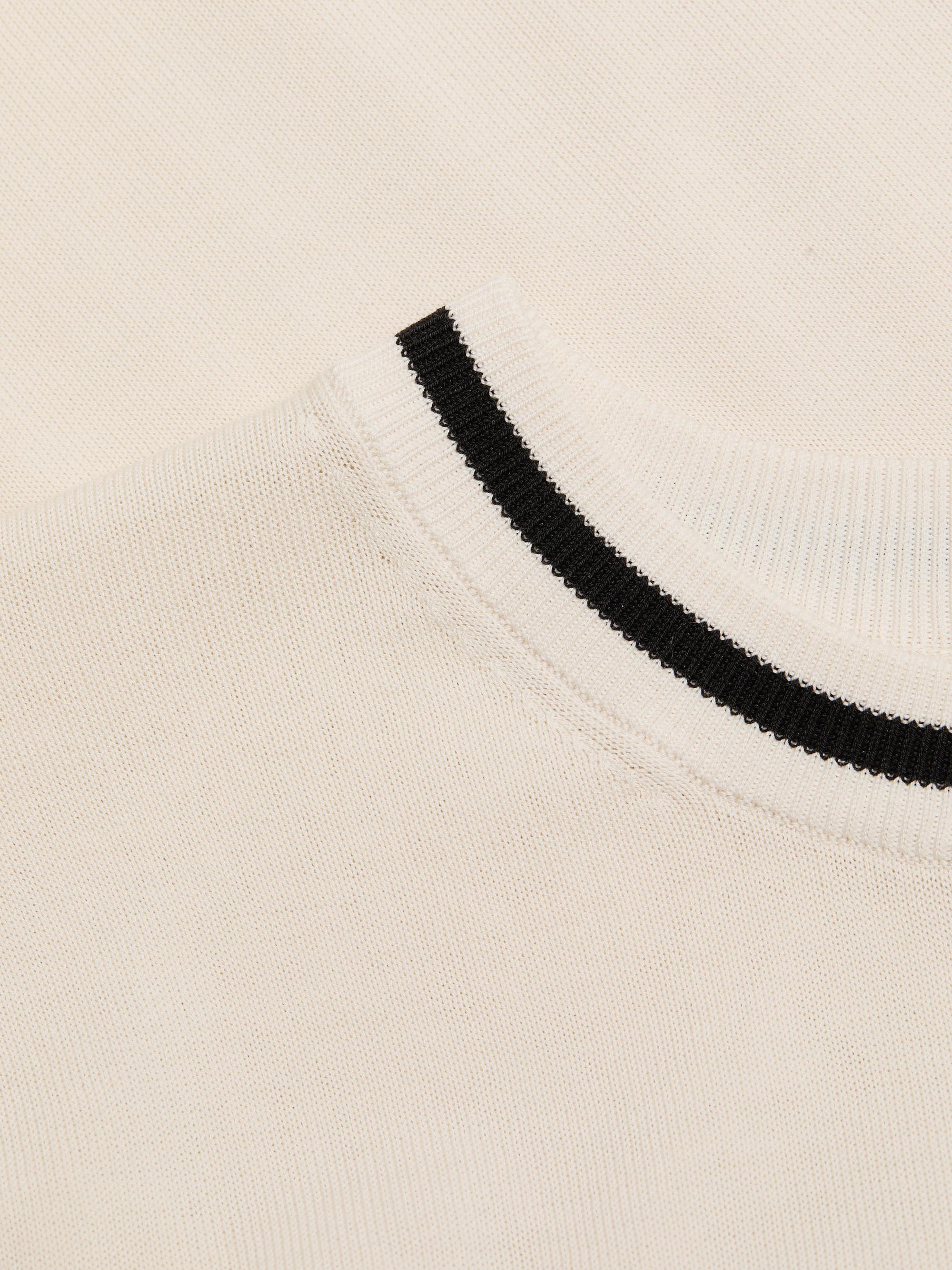 FRAME Women's The Gathered Knit Top - Cream Multi | Thumbnail 7