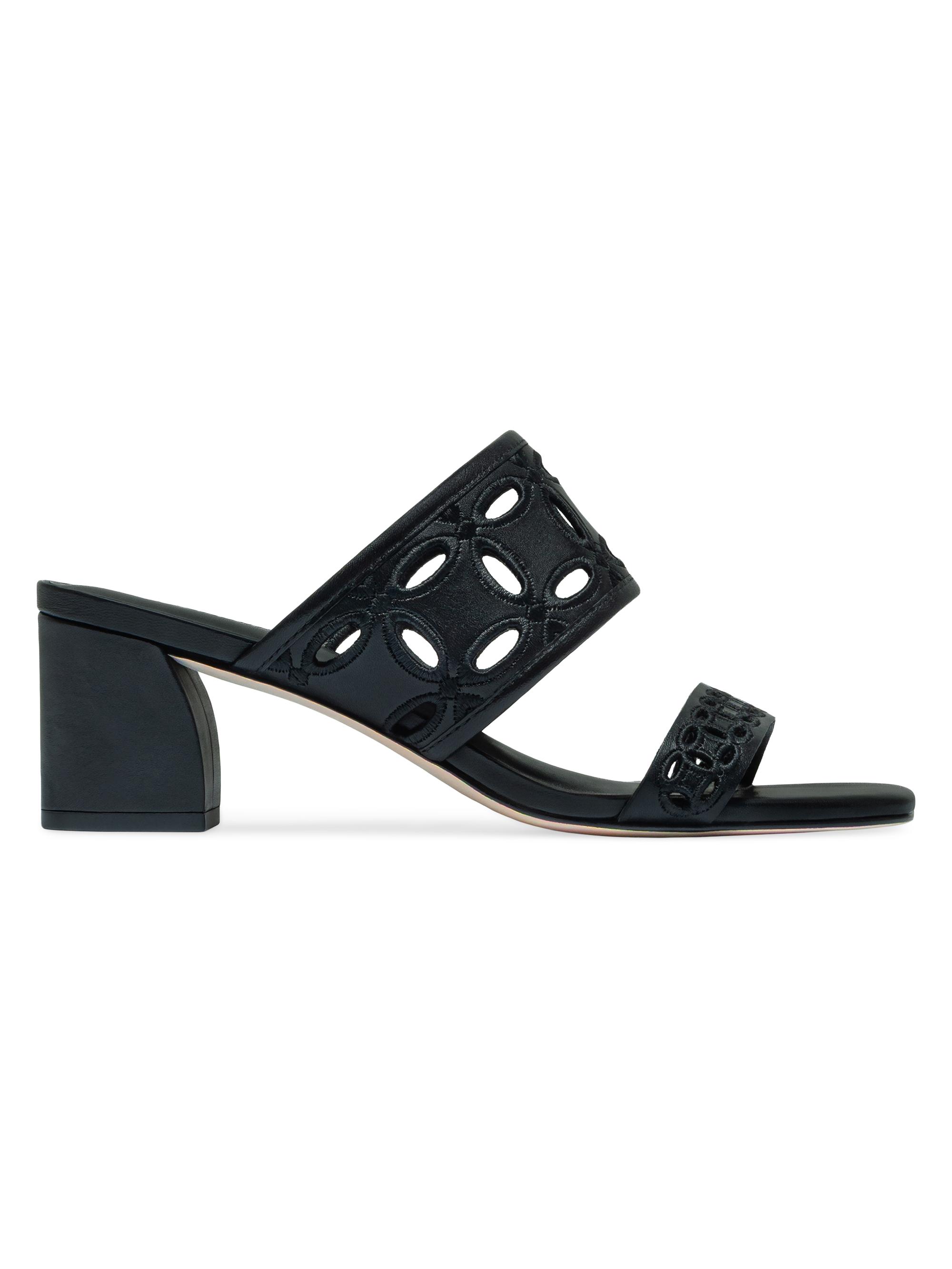 Bernardo Women's Gemma Heeled Mule Sandals - Black