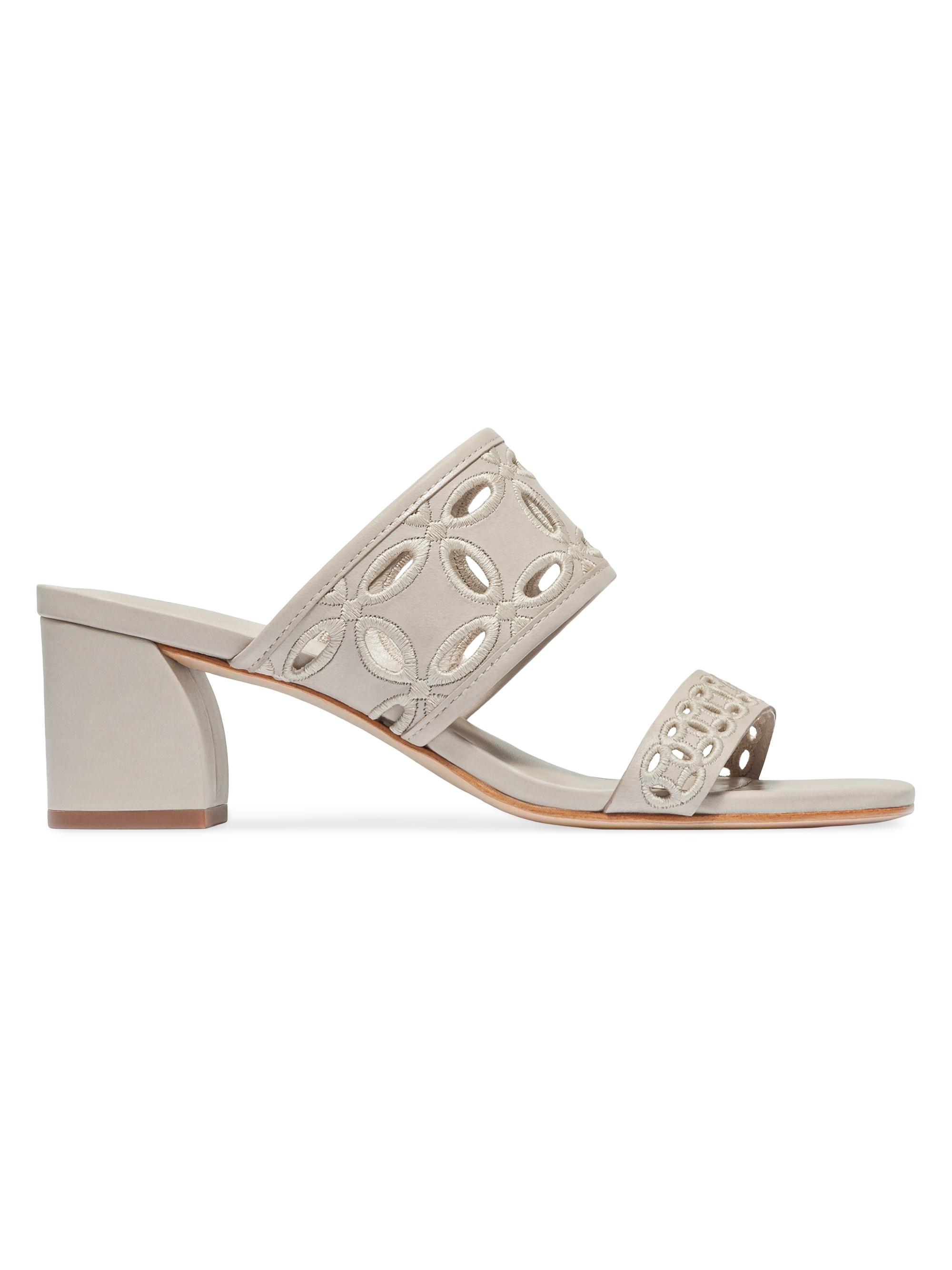 Bernardo Women's Gemma Heeled Mule Sandals - Clay