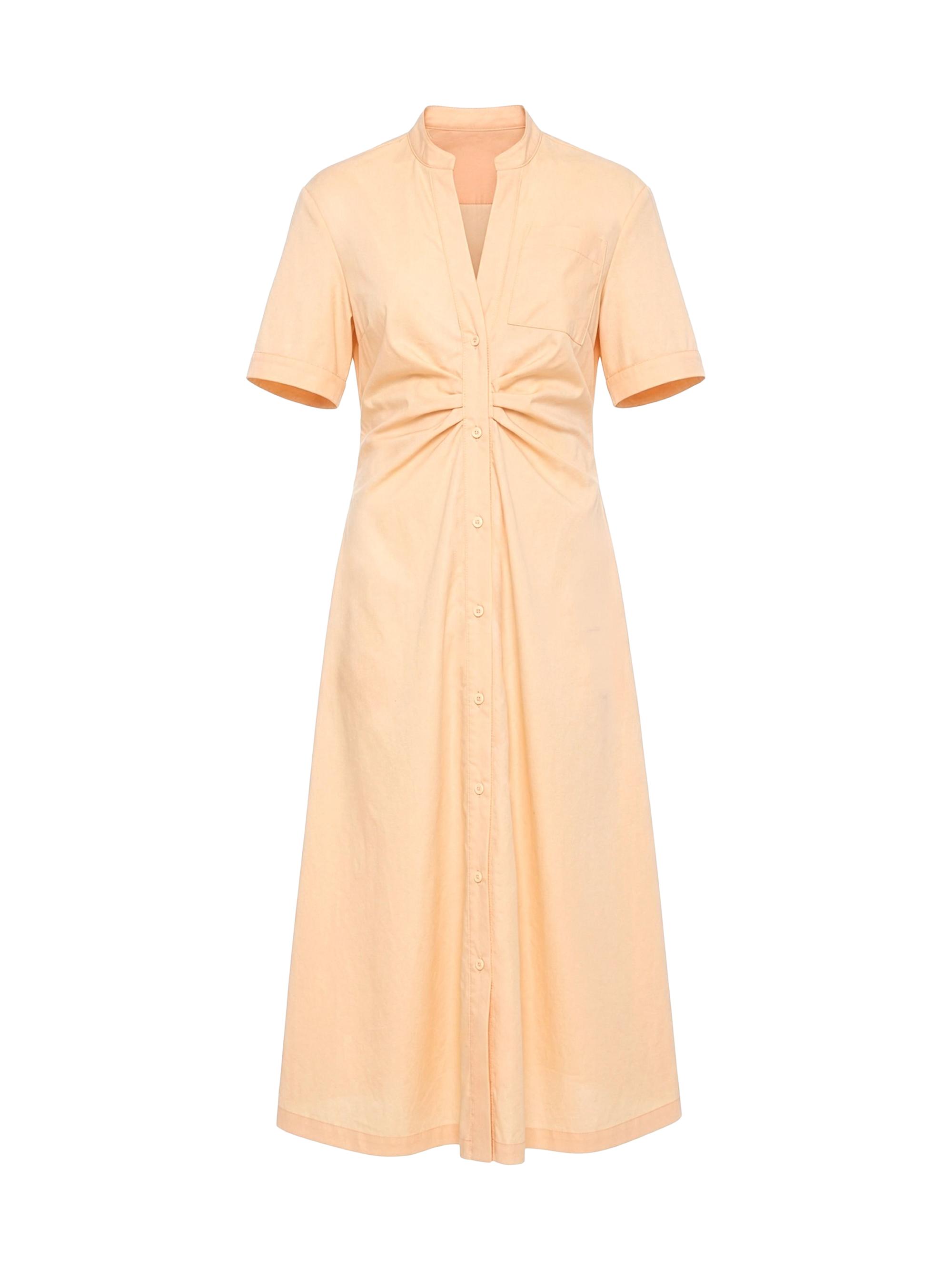 Callas Milano Women's Noor Short Sleeve Shirt-Dress - Pale Orange