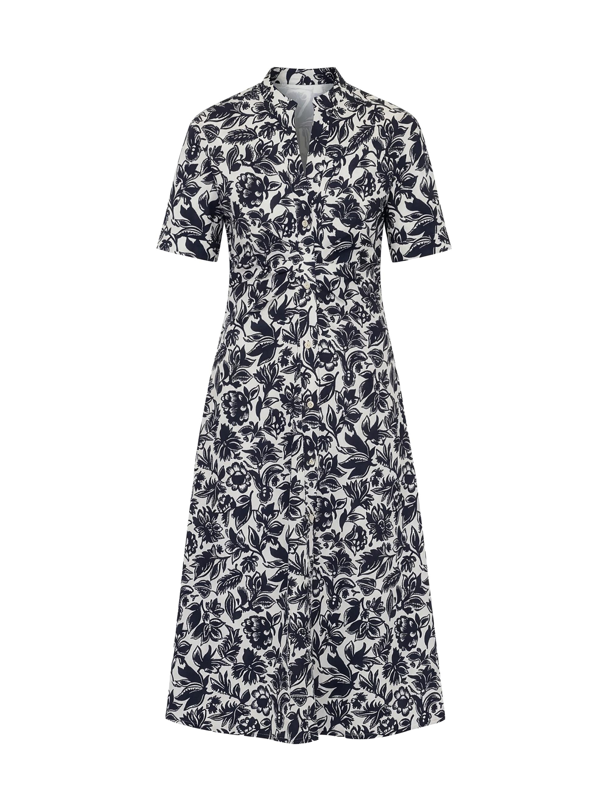 Callas Milano Women's Noor Short Sleeve Shirt-Dress - Black White