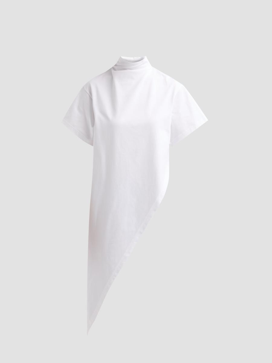 Alaïa Triangle Cotton Jersey T-Shirt | Saks Fifth Avenue